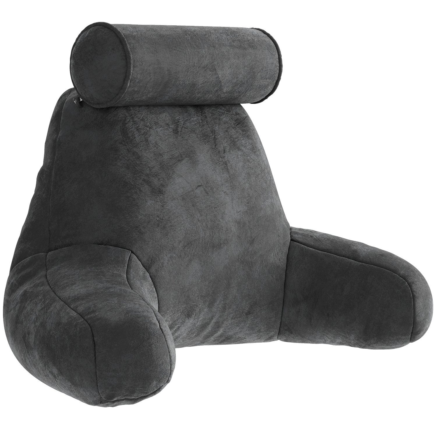 ELONEO Rückenkissen mit Armlehnen für Bett & Sofa, waschbarer & abnehmbarer Bezug