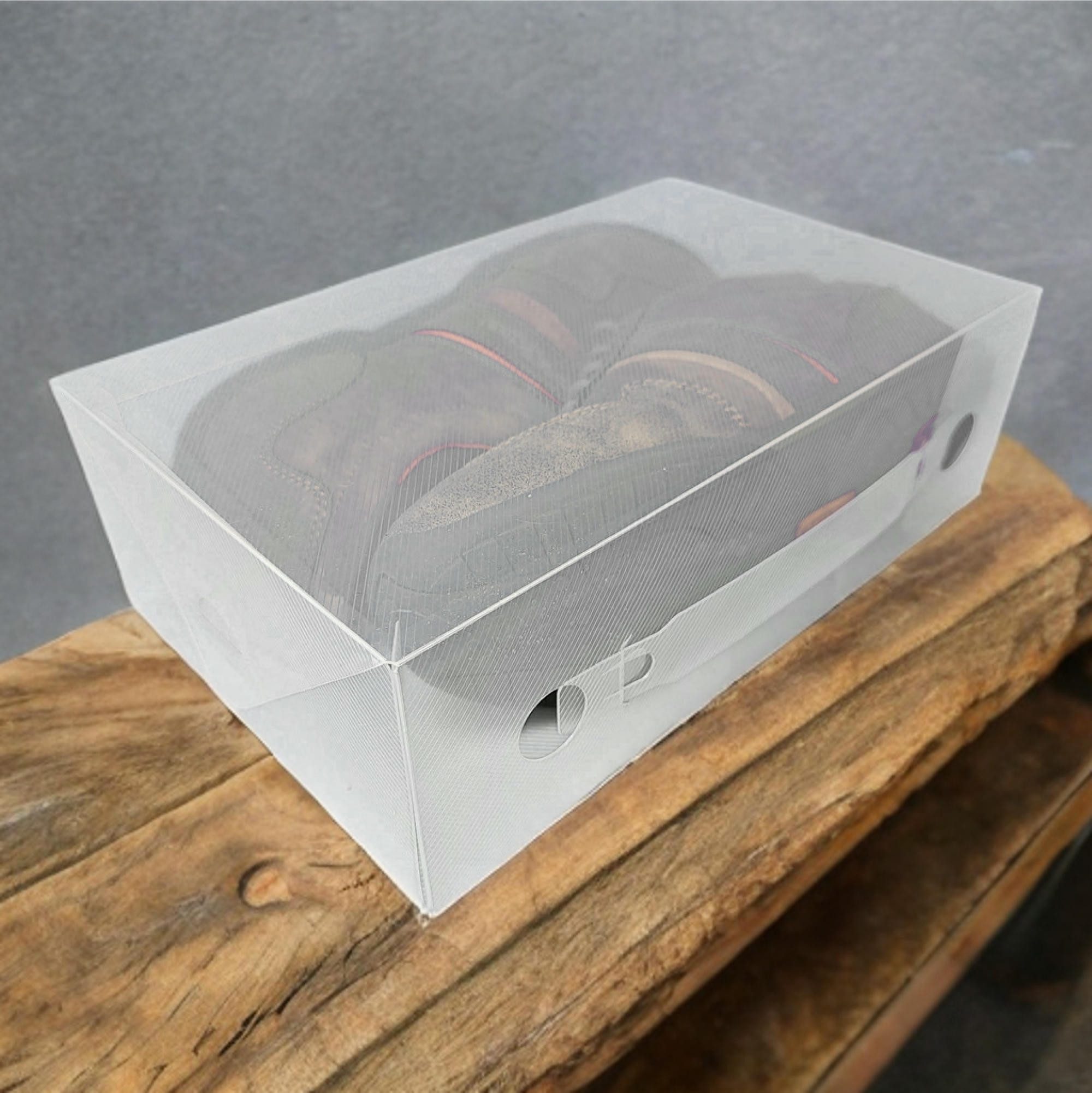 Dynasun Schuhbox Schuhbox PP368T (3 St), Schuhaufbewahrungsbox Platzsparendes, stapelbares Robust, staubfrei