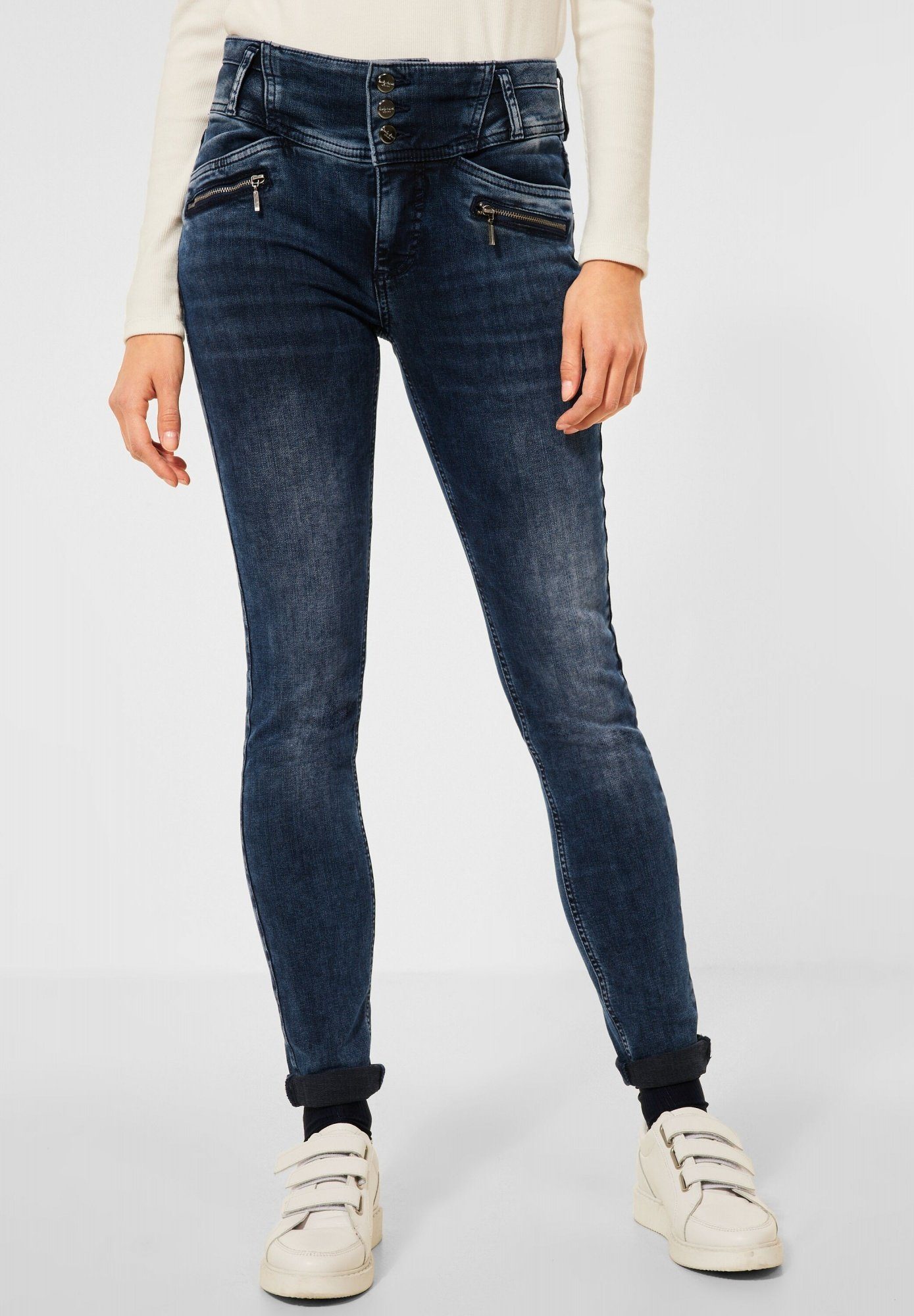 STREET ONE Slim-fit-Jeans »York« Taschen online kaufen | OTTO