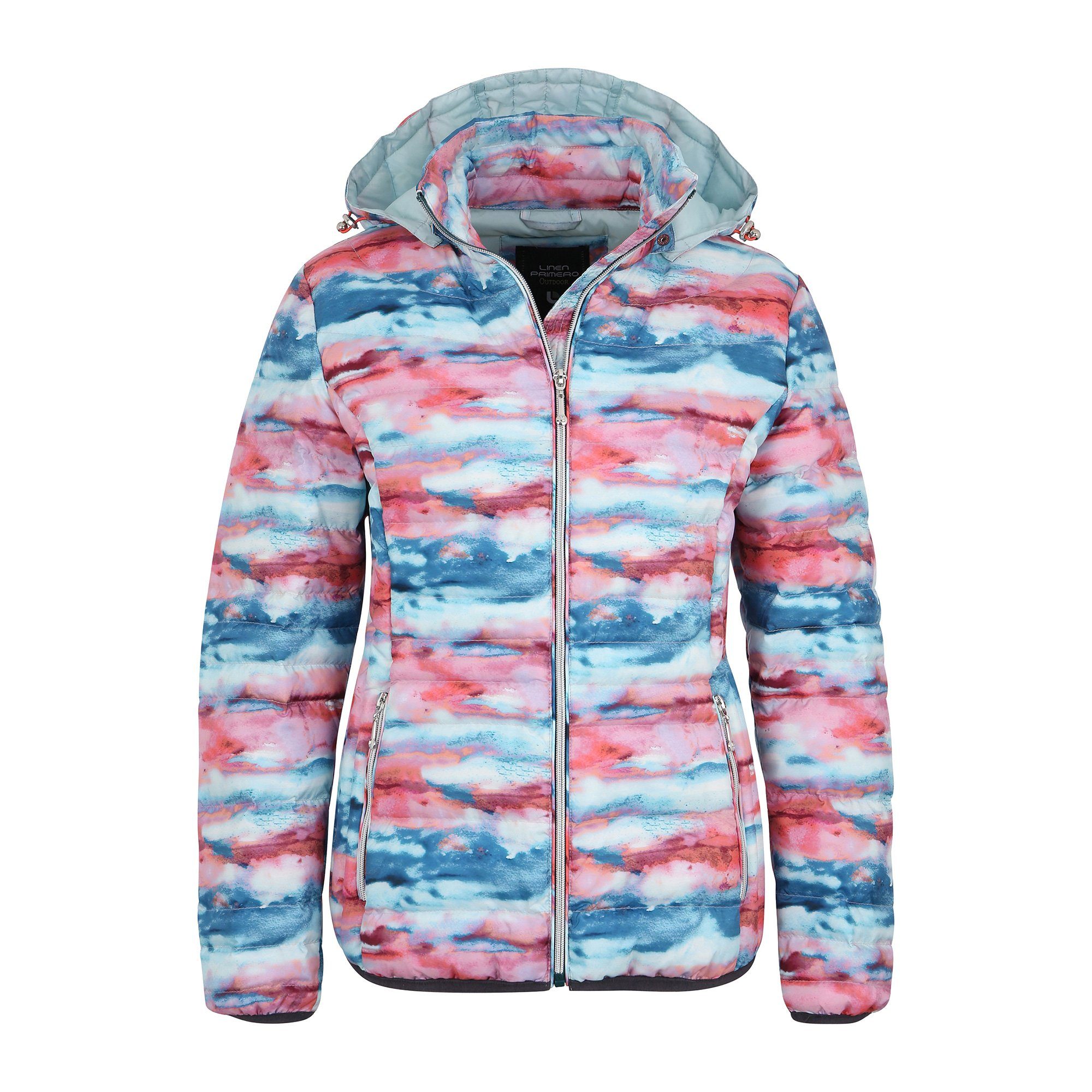 Design HILL DEPROC WILDCAT Active außergewöhnlichem Steppjacke mit Women bunt Winterjacke