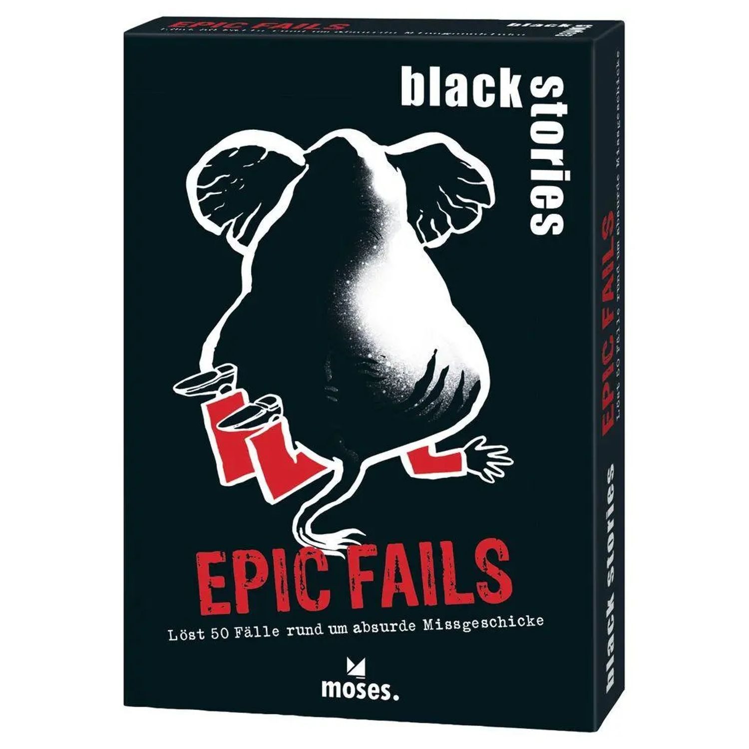 Moses. Verlag Spiel black stories Epic Fails