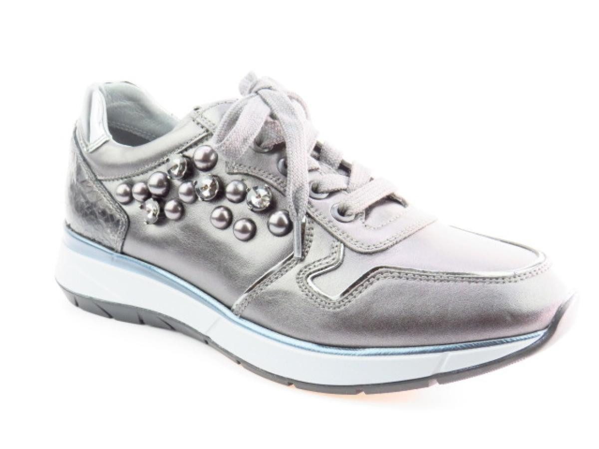 Nero Giardini Perl. Nappa grau Schnürschuh günstig online kaufen