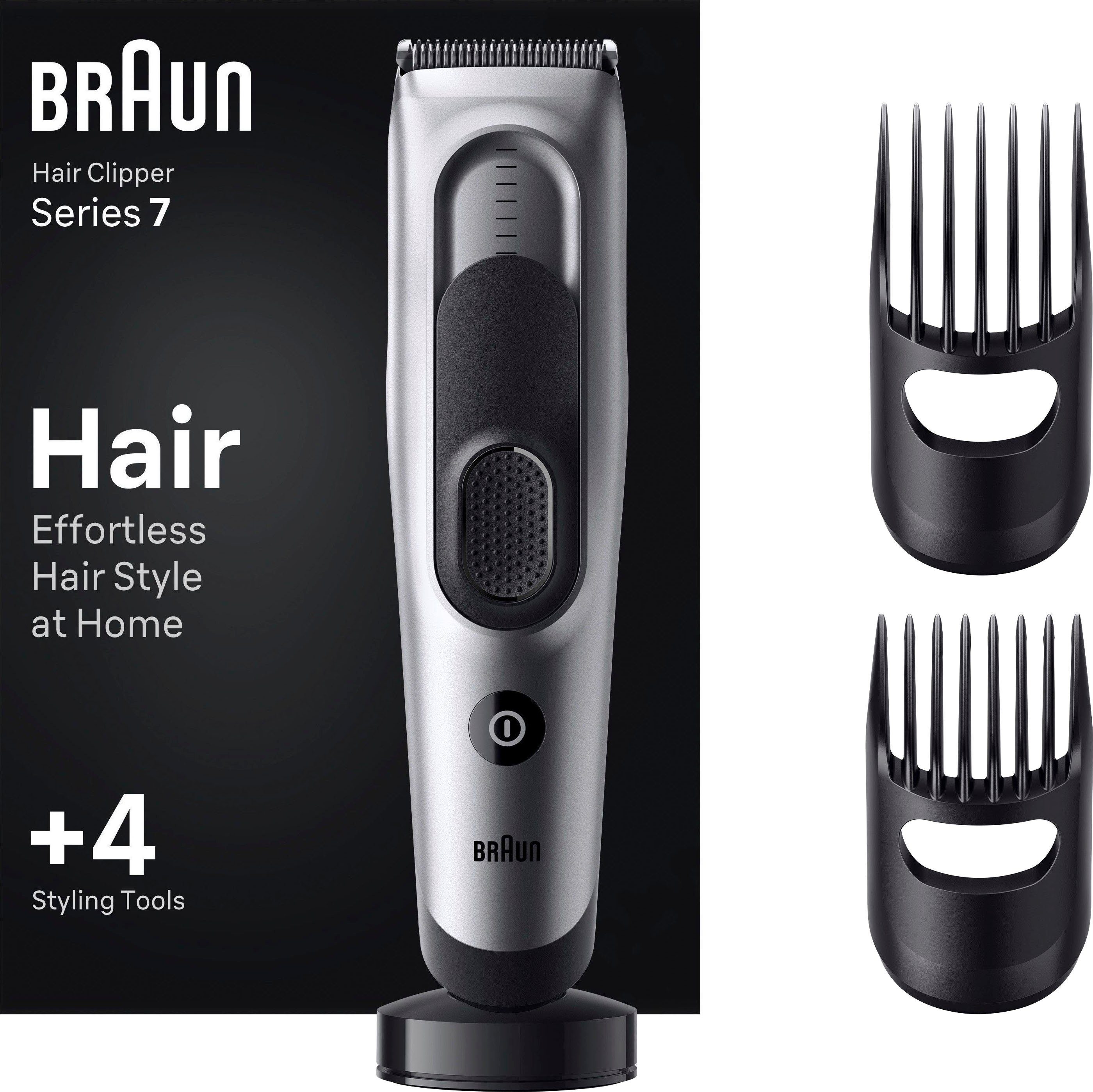 Braun Haarschneider Haarschneider HC7390, Abwaschbar Längeneinstellungen, 17