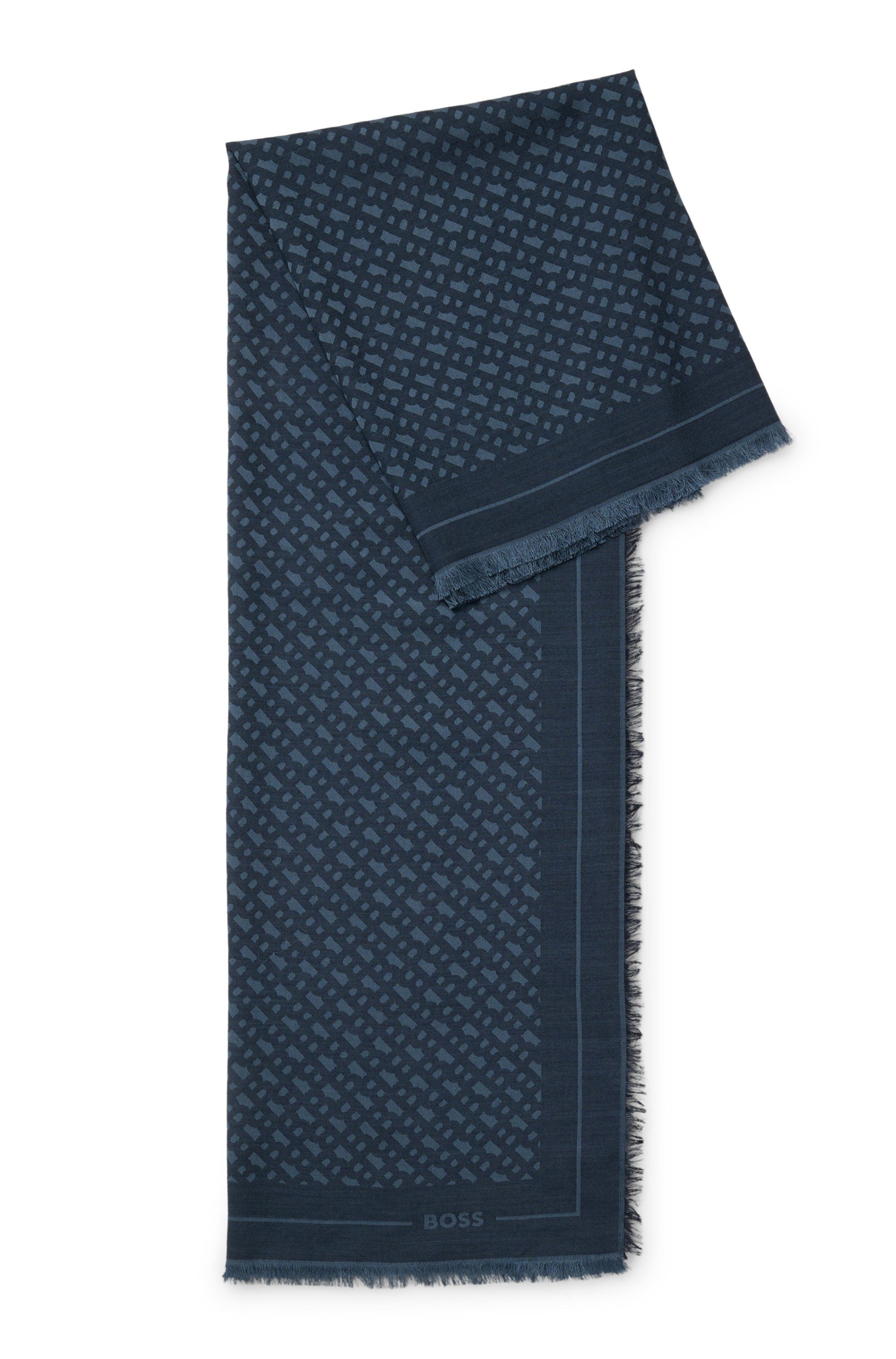 BOSS Schal Ledonia 120*120, mit Jaquardmuster günstig online kaufen