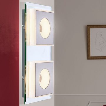 etc-shop LED Wandleuchte, LED-Leuchtmittel fest verbaut, Warmweiß, LED Design Wand Lampe Wohn Arbeits Zimmer Beleuchtung Spiegel Leuchte