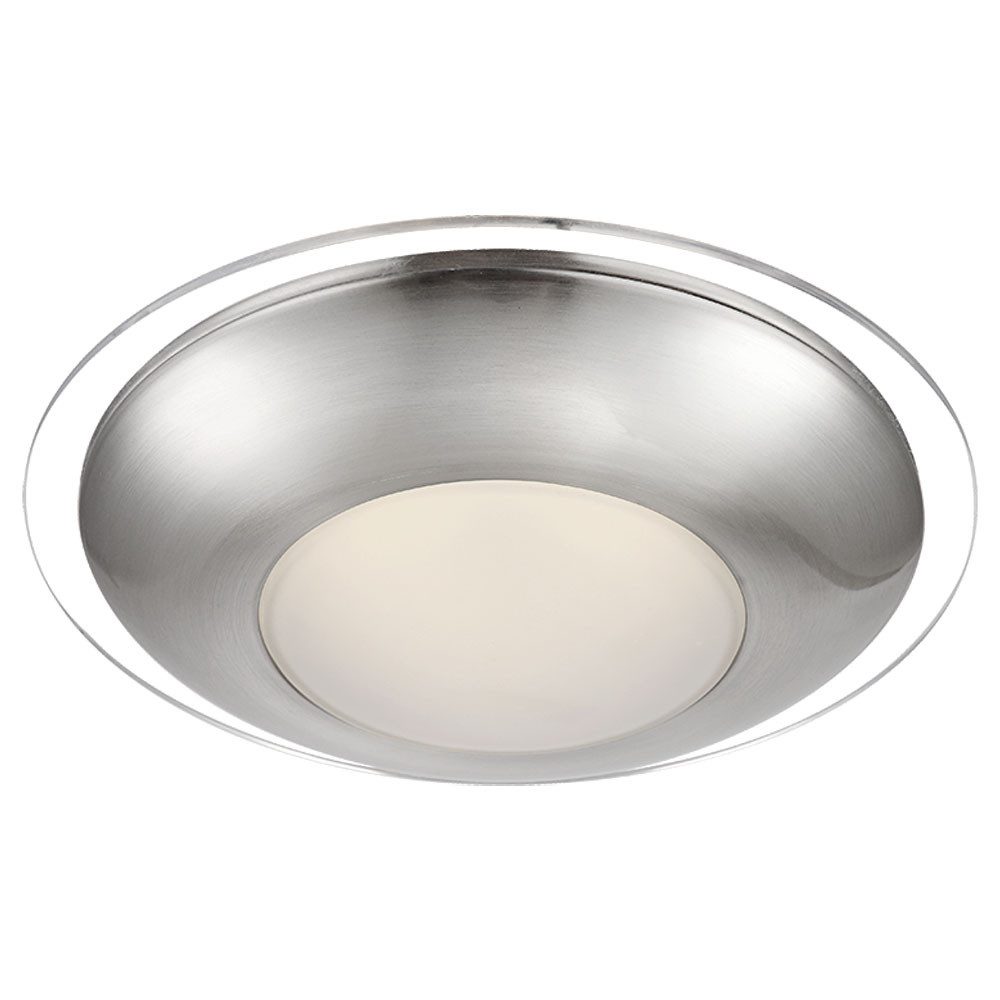 GLOBO LIGHTING LED Deckenleuchte, Leuchtmittel inklusive, Warmweiß, Deckenleuchte Deckenlampe Wohnzimmerleuchte LED Chrom verspiegelt