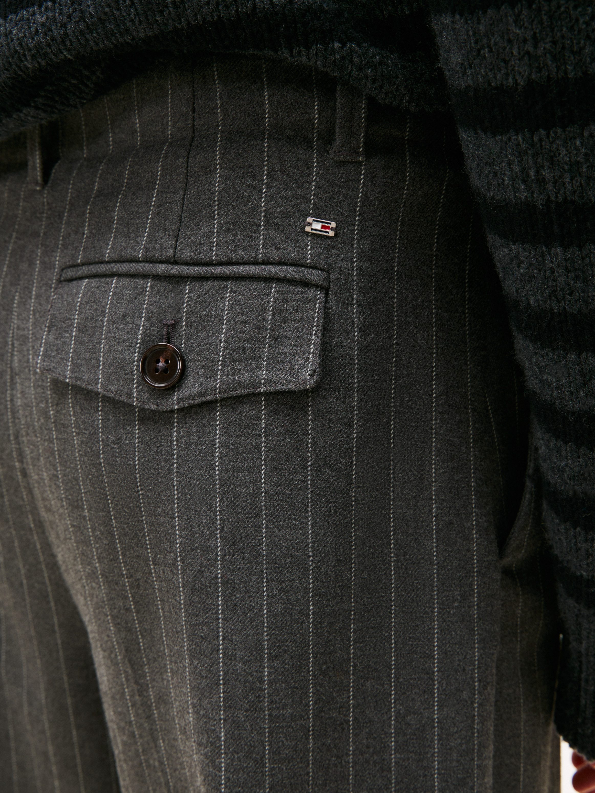Tommy Hilfiger Anzughose PINSTRIPE LOOSE STRAIGHT PANT mit Nadelstreifen günstig online kaufen