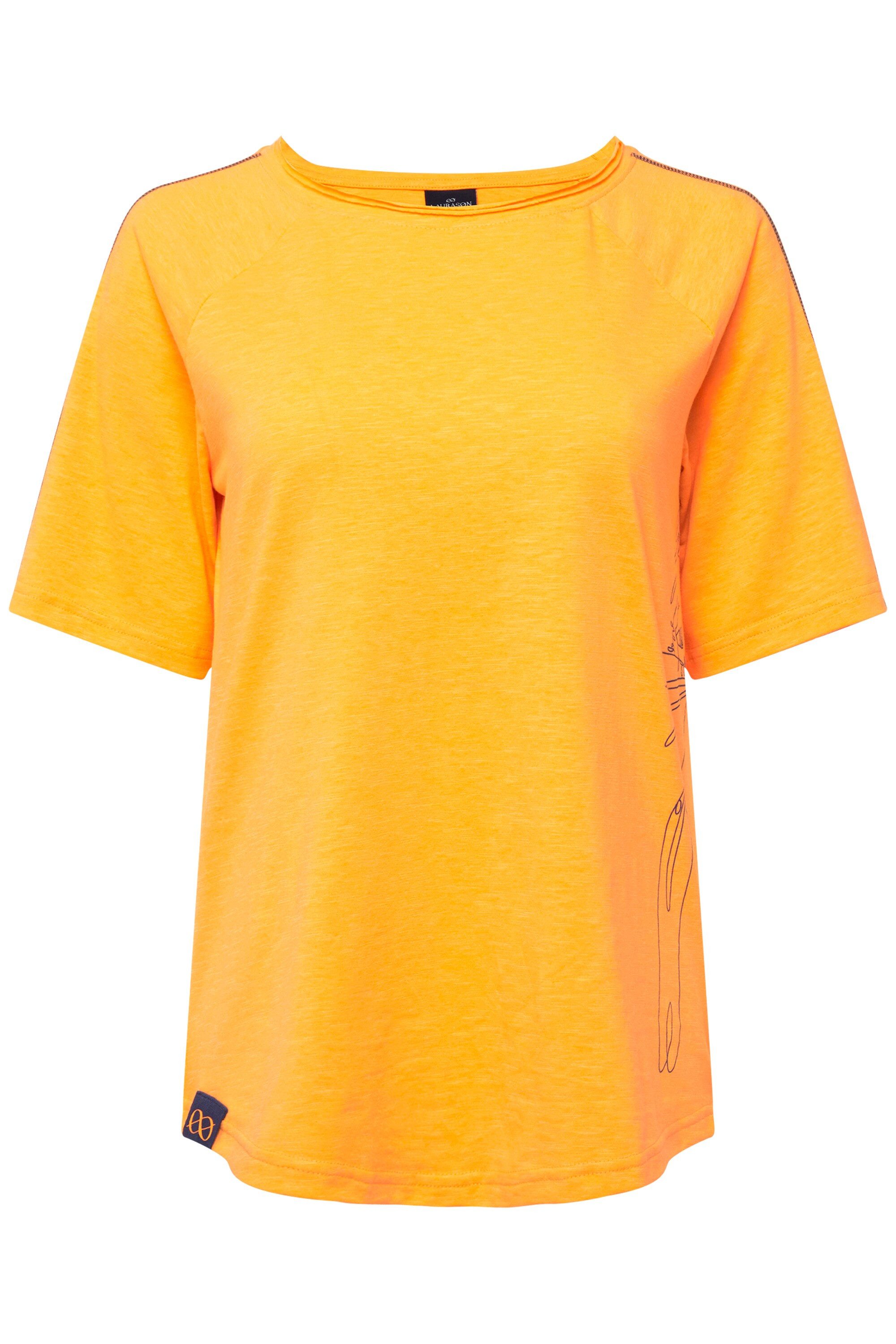 Laurasøn T-Shirt T-Shirt seitlicher Robben-Print Rundhals günstig online kaufen