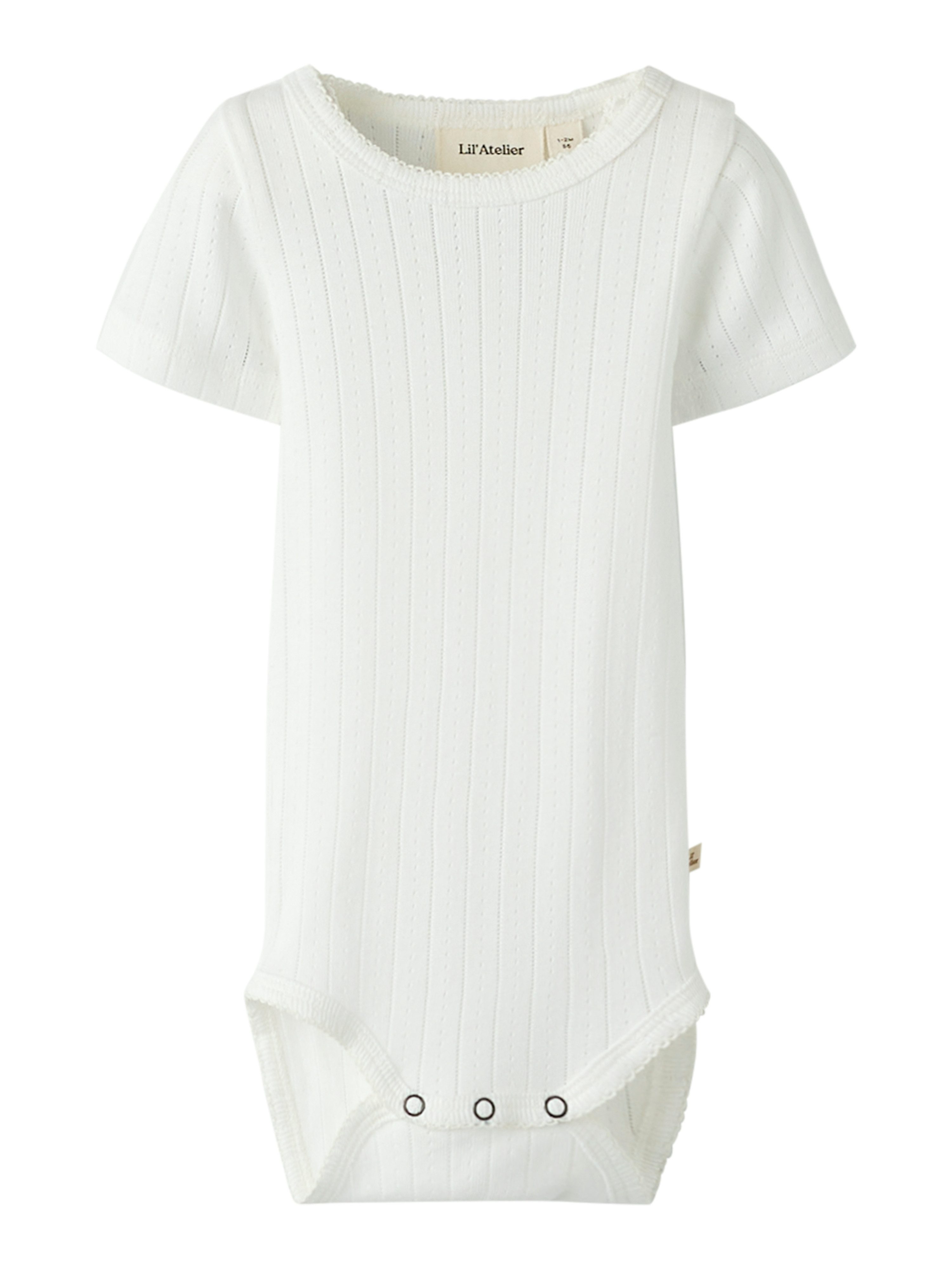 Lil' Atelier Kurzarmbody NBFRACHELS SS SLIM BODY LIL Baumwollmischung, Kurzarm