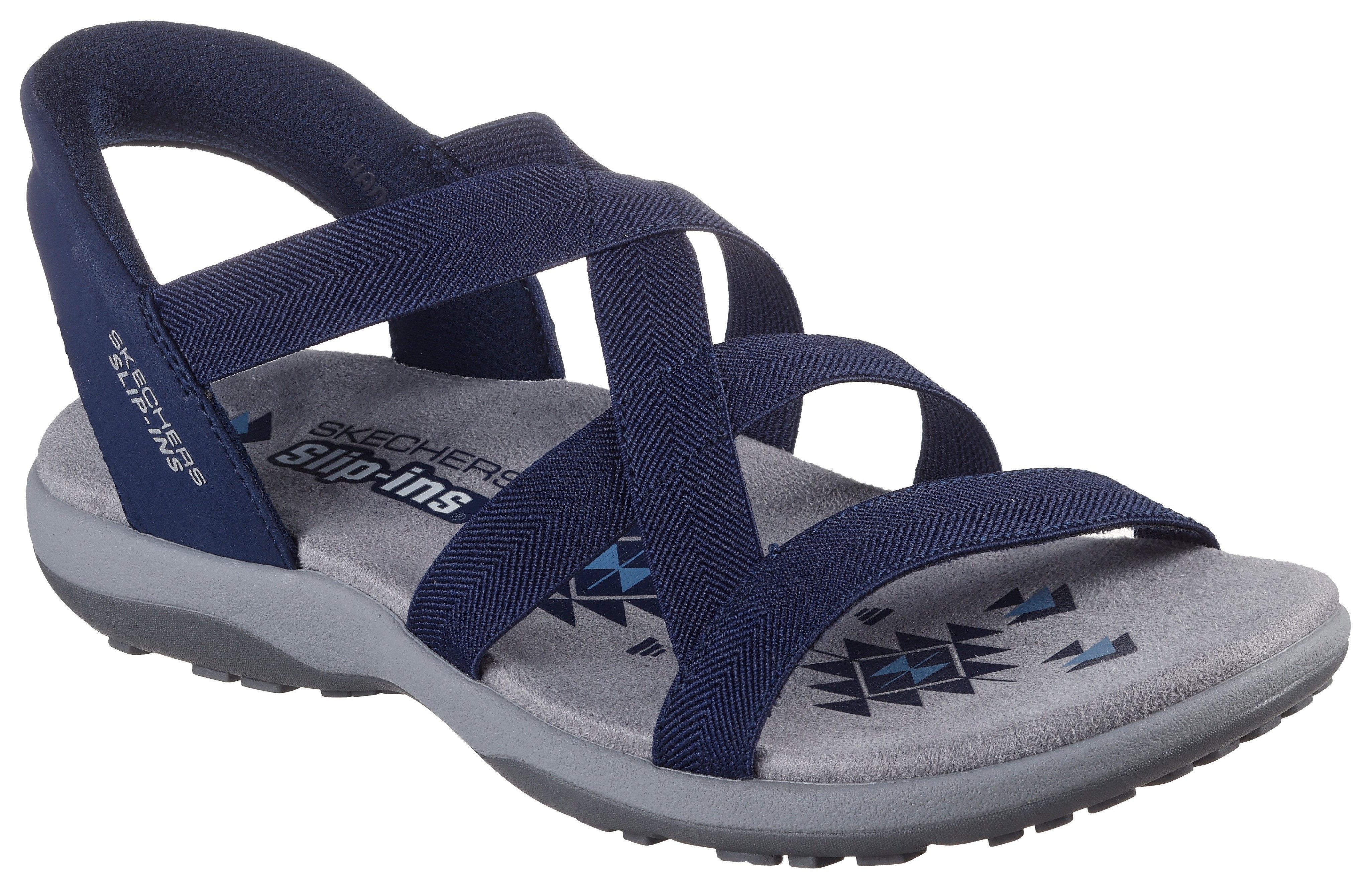 Skechers REGGAE SLIM-STRETCH FLEX Sandale, Flats, günstig online kaufen