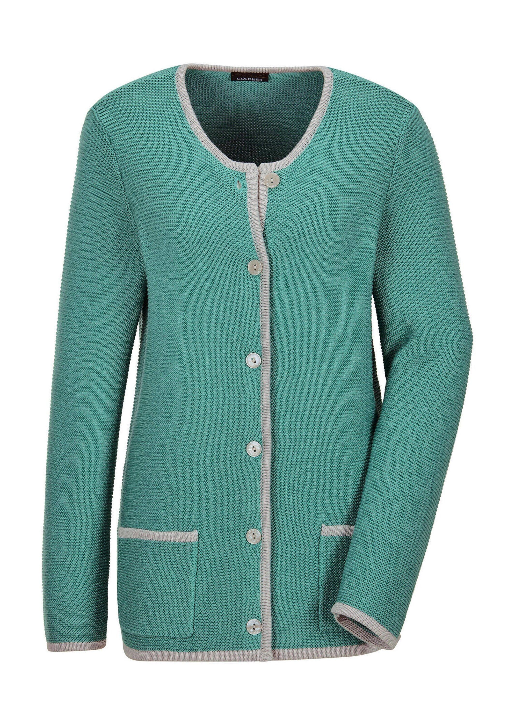 Strickjacke Elegante Strickjacke mit Taschen