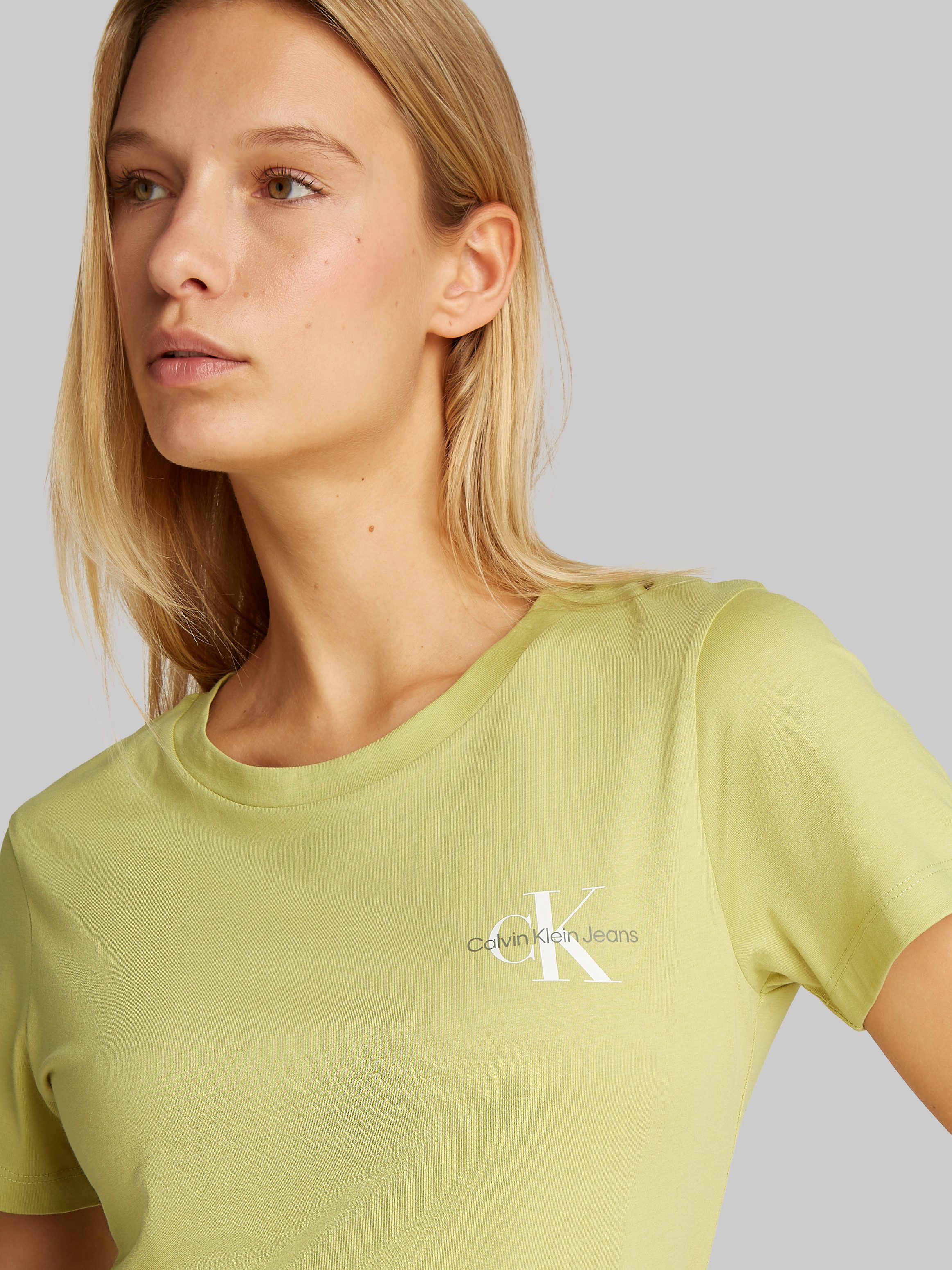 Calvin Klein Jeans Rundhalsshirt 2-PACK MONOLOGO SLIM TEE (Packung, 2-tlg., günstig online kaufen