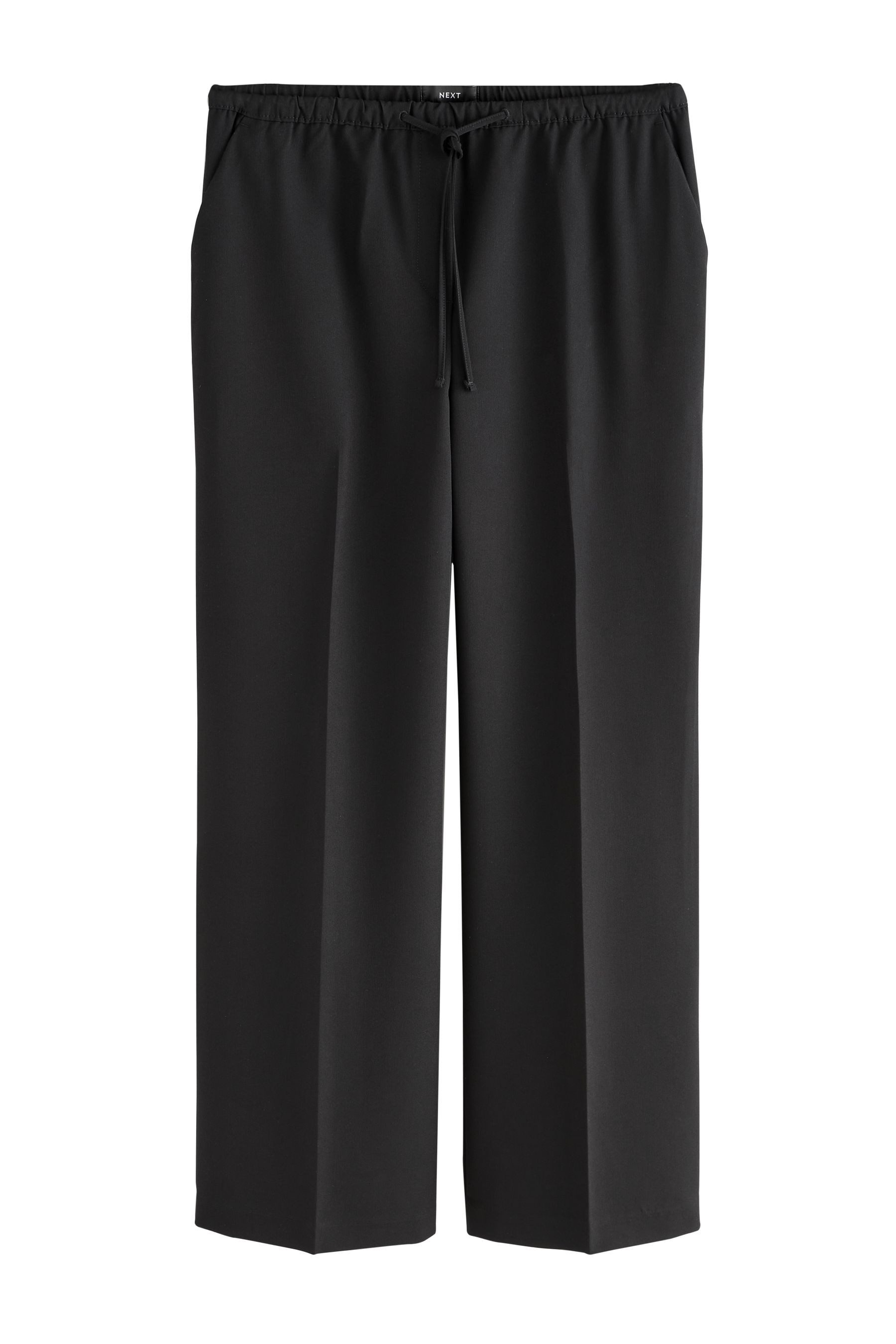 Anzughose Hose mit weitem Bein zum Binden