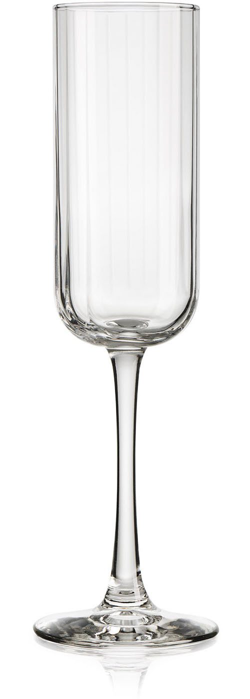 LIBBEY Sektglas Libbey 12er Set -LINEAR-, 12-tlg., Glas, 222 ml, hochwertig verarbeitet, im modernen Design