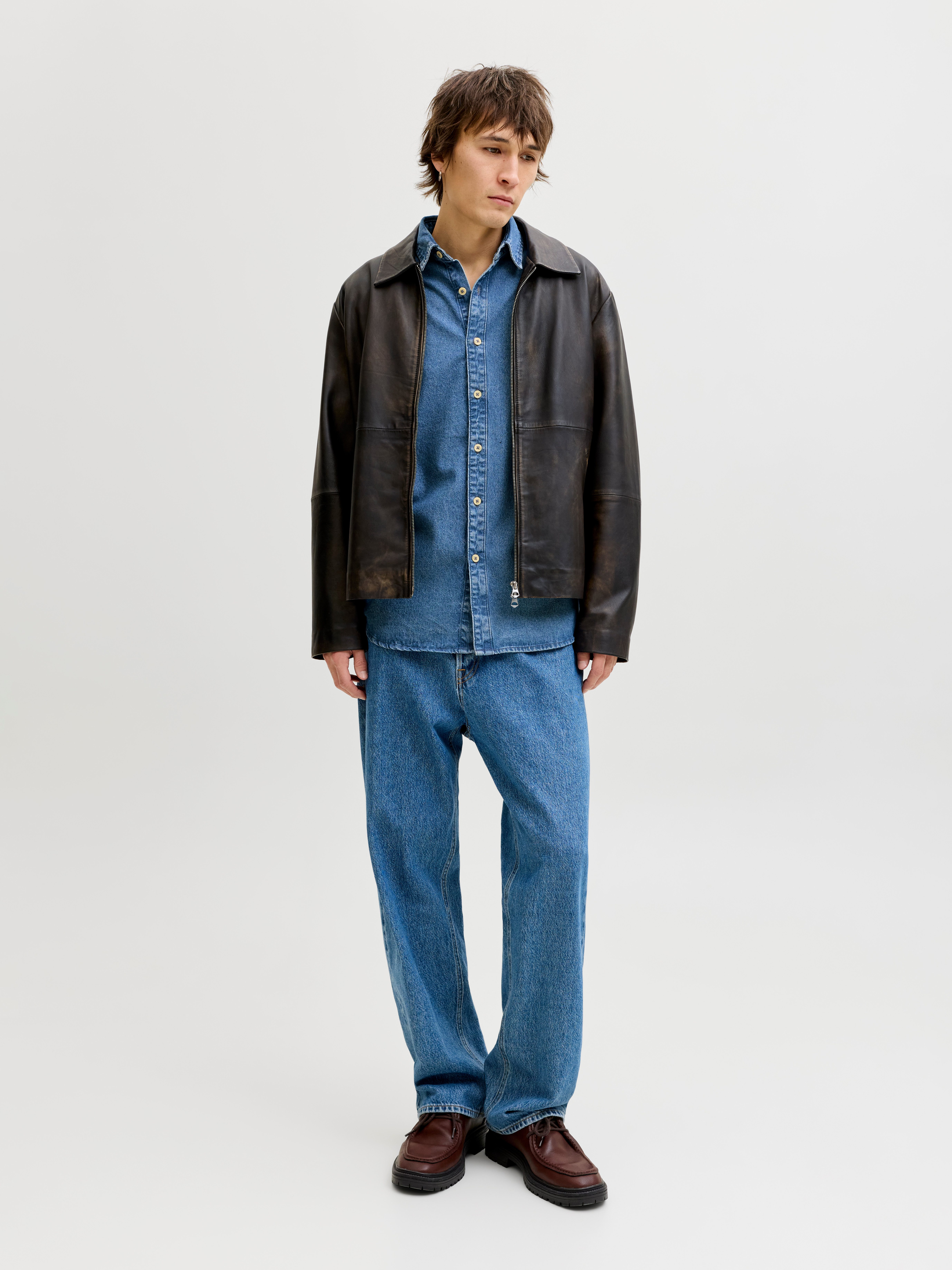 Jack & Jones Jeanshemd JJESTANLEY JJSHIRT AT 021 NOOS Baumwolle, normal geschnitten