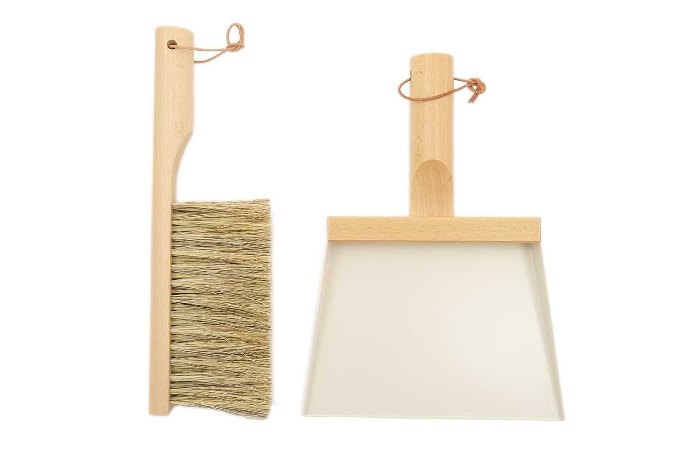 Andrée Jardin Kehrgarnitur Handfeger Set Clynk Natural Collection weiss