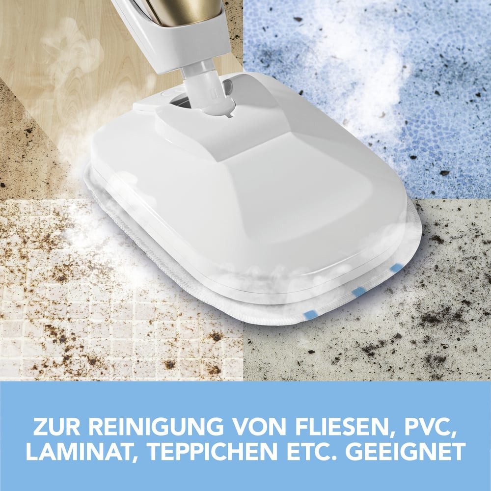 MAXXMEE MAXXMEE Bodentuch Dampfbesen 2er-Set Reinigungstuch (22x28 cm)