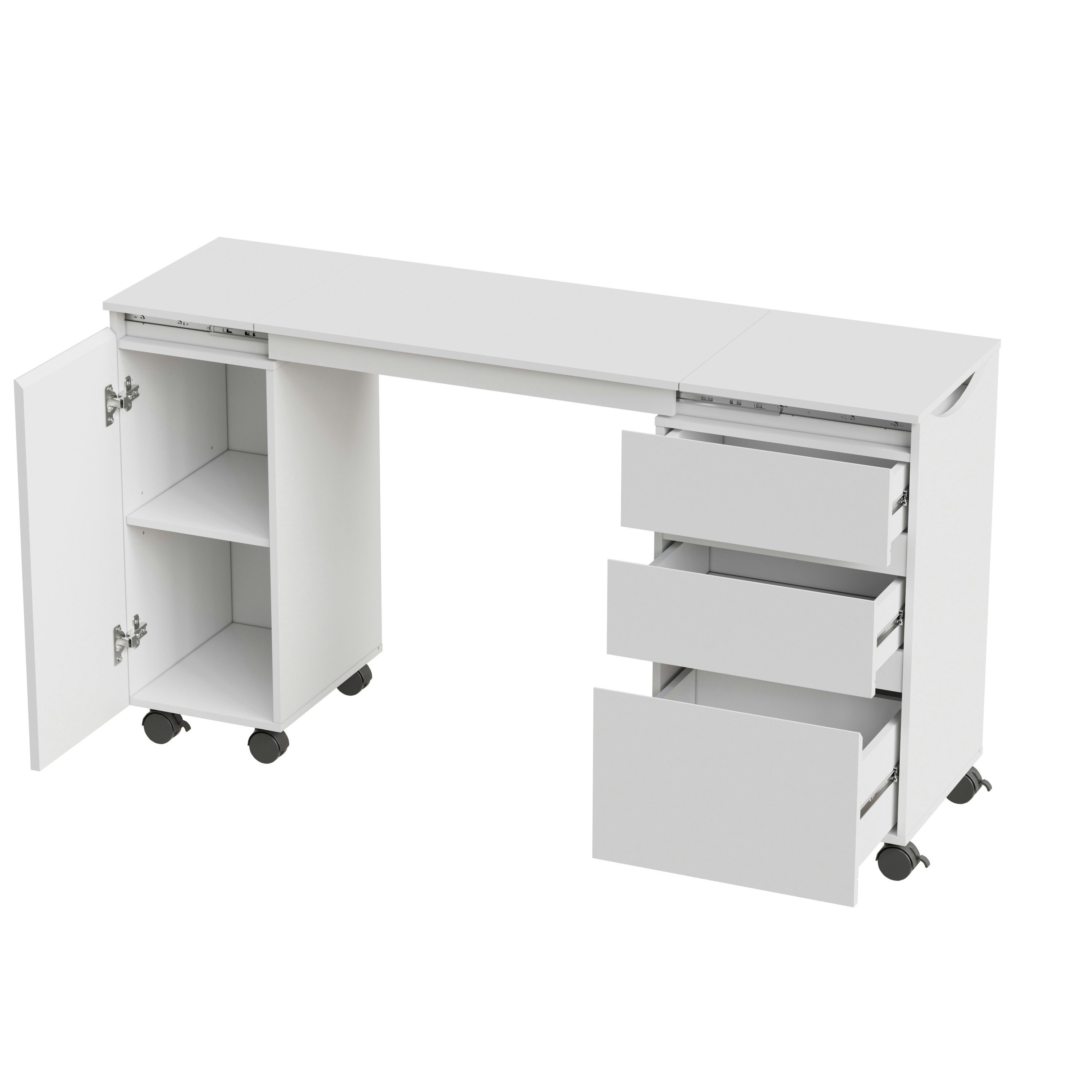 TWSOUL Schreibtisch Multifunktionaler Schreibtisch, ausziehbarer Schreibtis günstig online kaufen