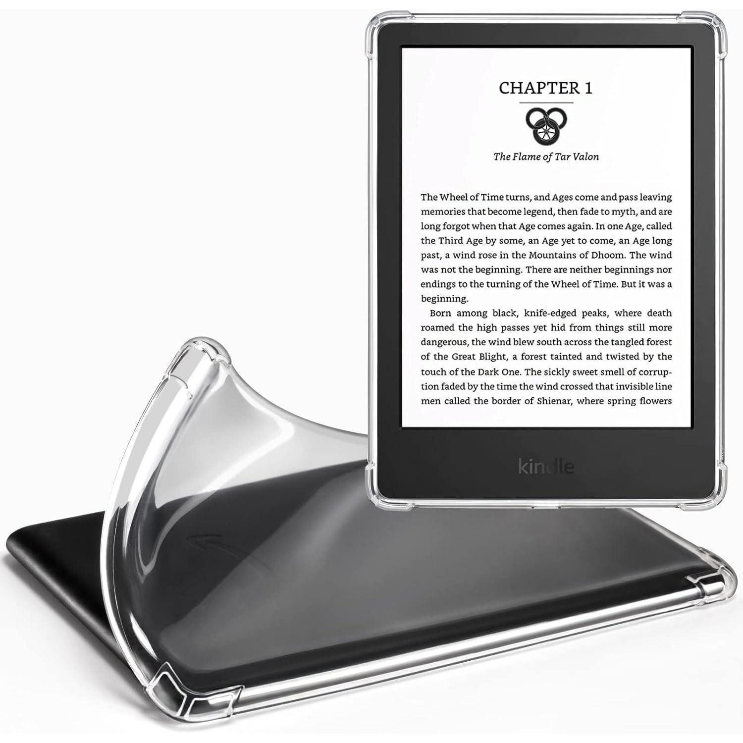 LuxusKollektion E-Reader-Hülle Durchsichtige Silikonhülle für Kindle 11 (2022) 6 Zoll - Leichte