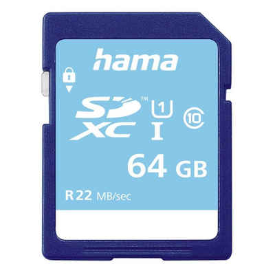 Hama Speicherkarte (64 GB, UHS-I Class 10, 22 MB/s Lesegeschwindigkeit)