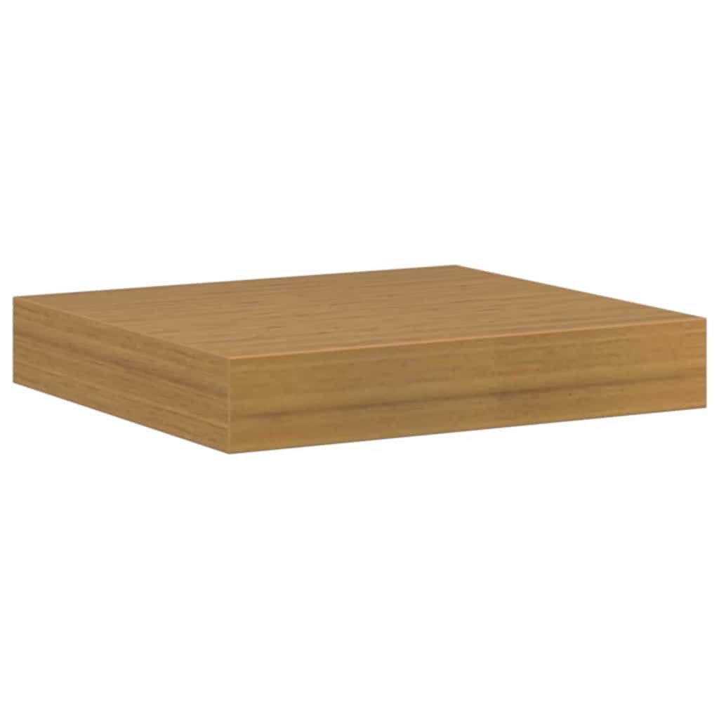 vidaXL Regal Wandregal Wandhalterung Beige 23 x 23,5 x 3,8 cm Holzwerkstoff, 1-tlg.