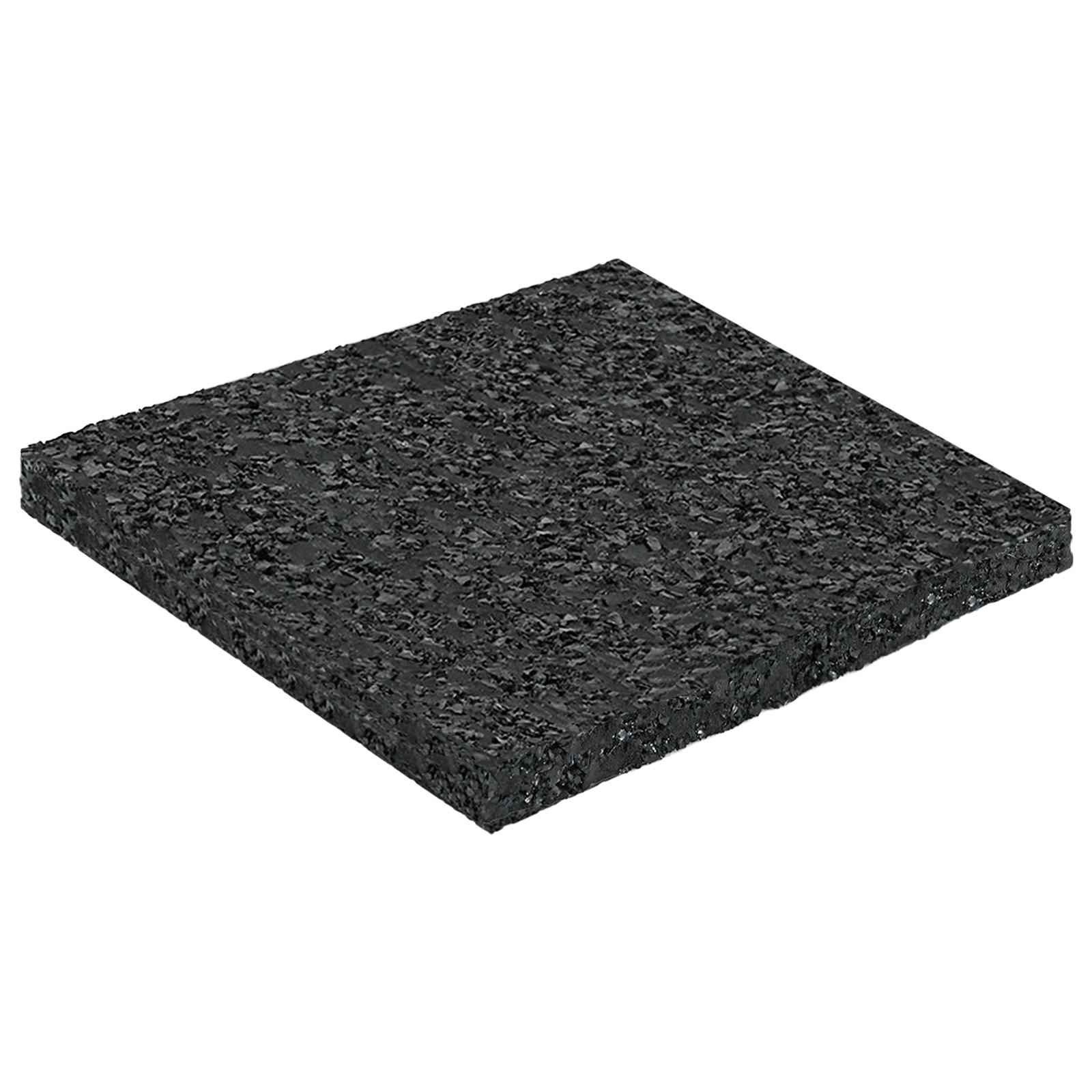 Gummimatte Gummigranulat-Patiopad Schwarz 9 x 9 x 0,6 cm Gummi