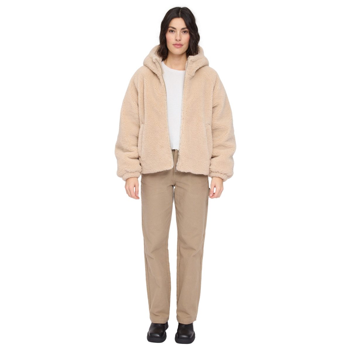 MAZINE Winterjacke Mazine Faux-Fur Hooded Jacket - Kunstfelljacke