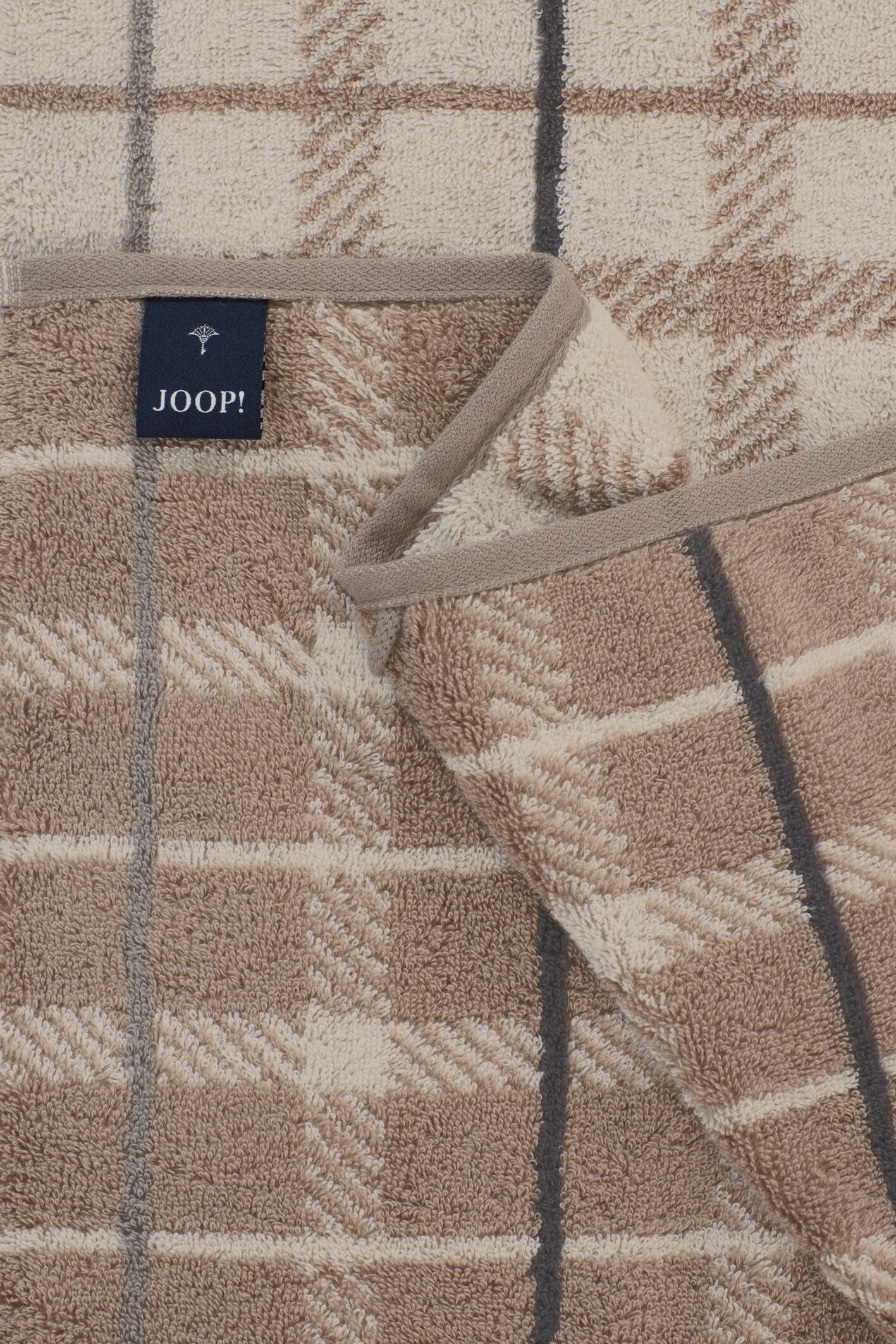 JOOP! Handtücher JOOP! LIVING - CONTOUR CHECKED Handtuch-Set, Textil (2-St)