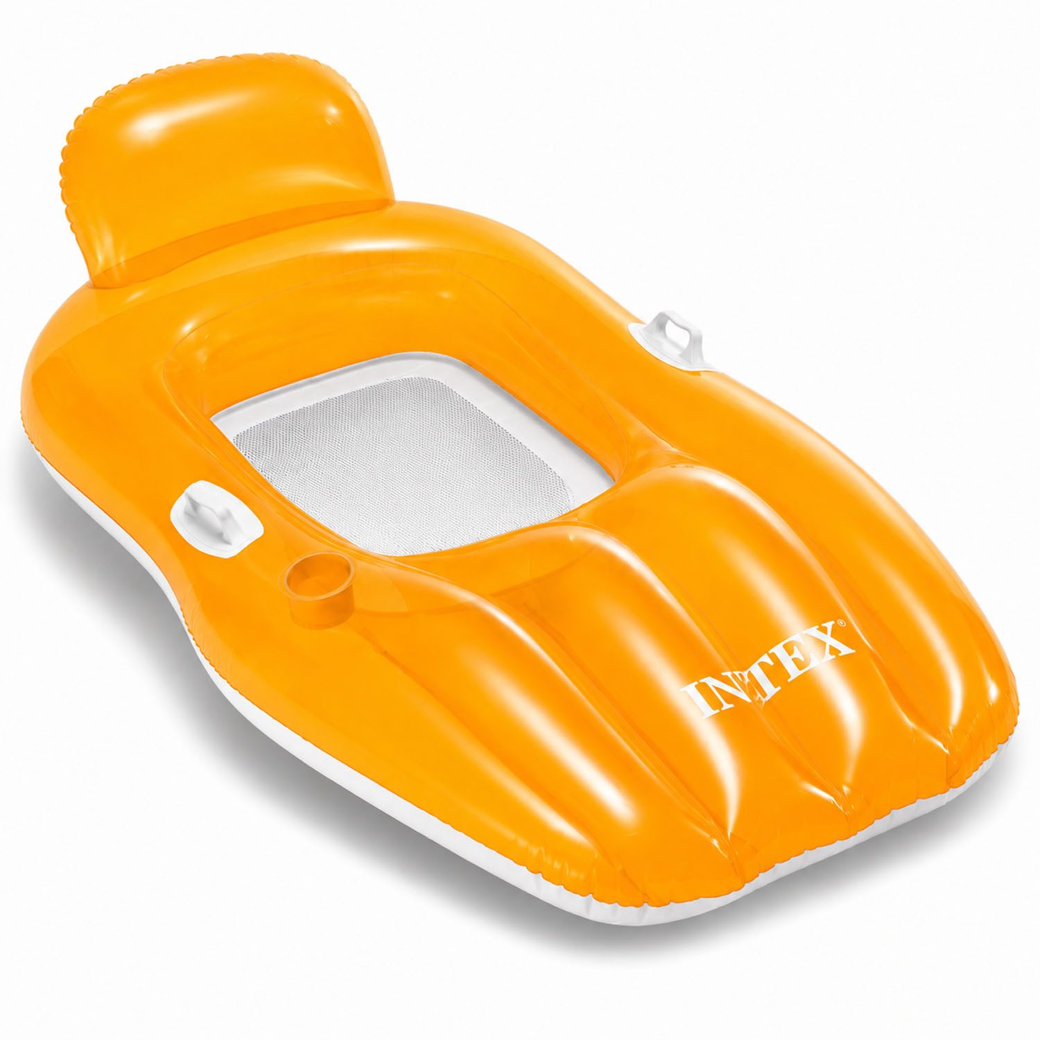 Mojawo Luftmatratze Luftmatratze Matratzenstuhl Schwimmsessel Schwimmliege 188x71cm Orange