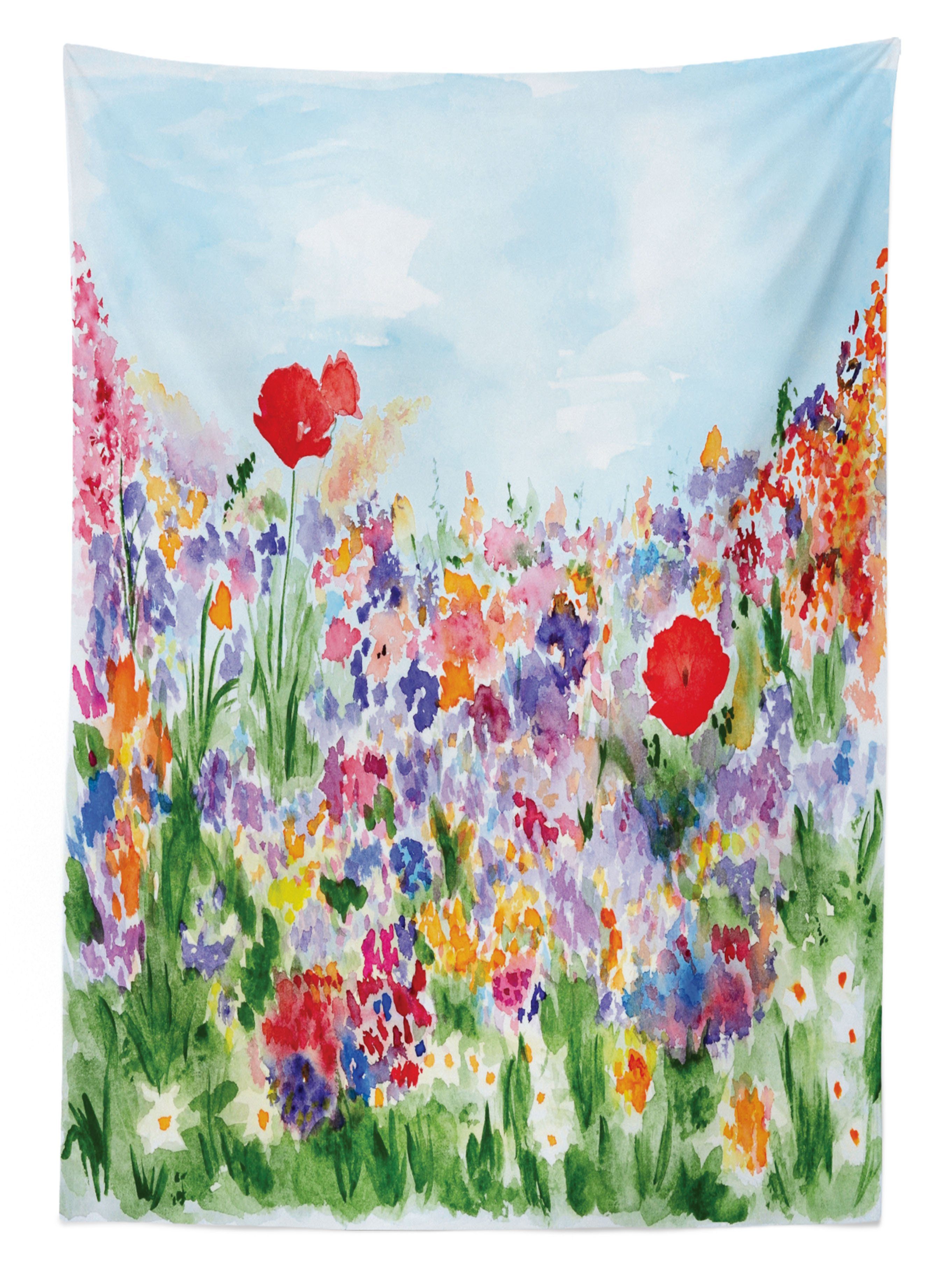Farben, Für Farbfest Tischdecke Abakuhaus Klare Blumen Außen Bereich den geeignet Waschbar Sommer-Blüte