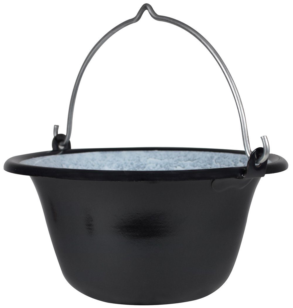 Grillplanet Serviertopf Gulaschkessel Servierkessel emailliert (Set, 1-tlg) Liter, 0,7 Eisen