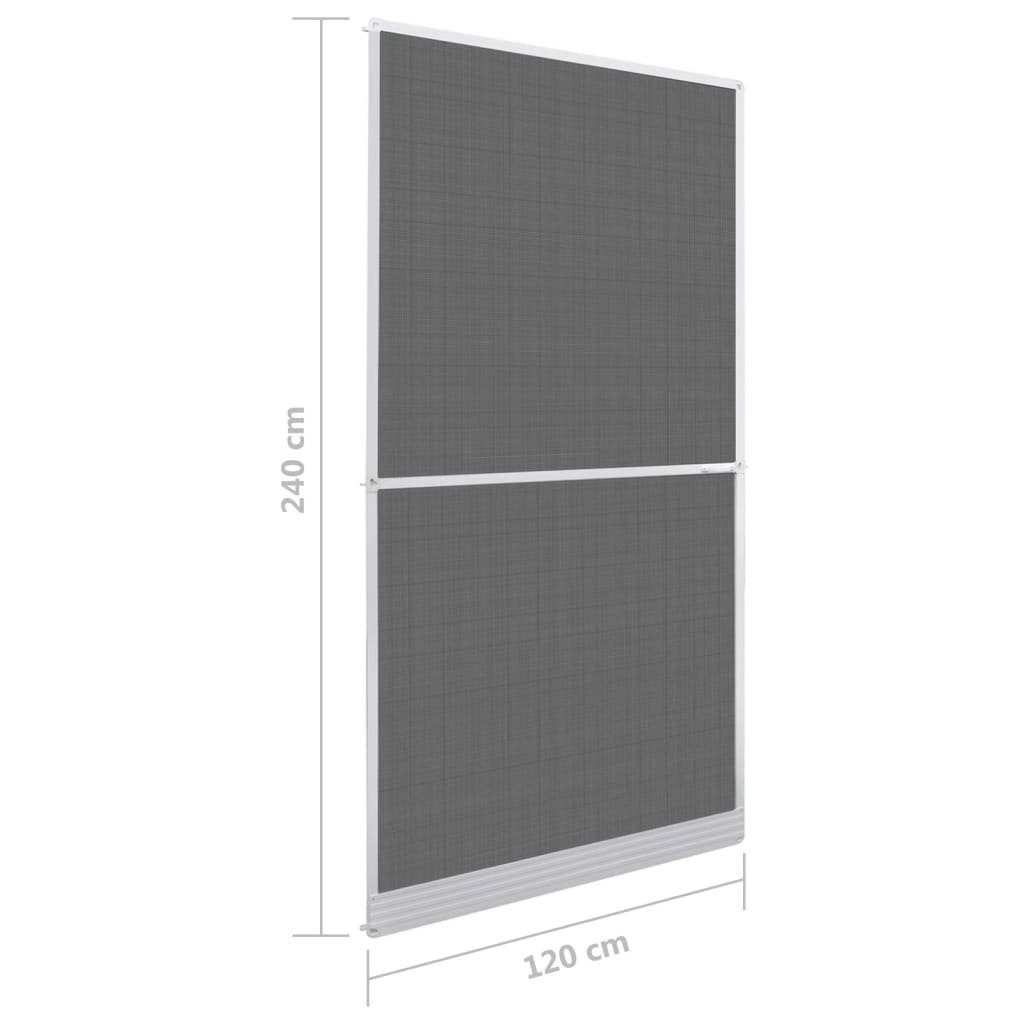 Weiß mit cm vidaXL (1-St) Scharnieren Haustür Insektenschutz für 120x240 Türen