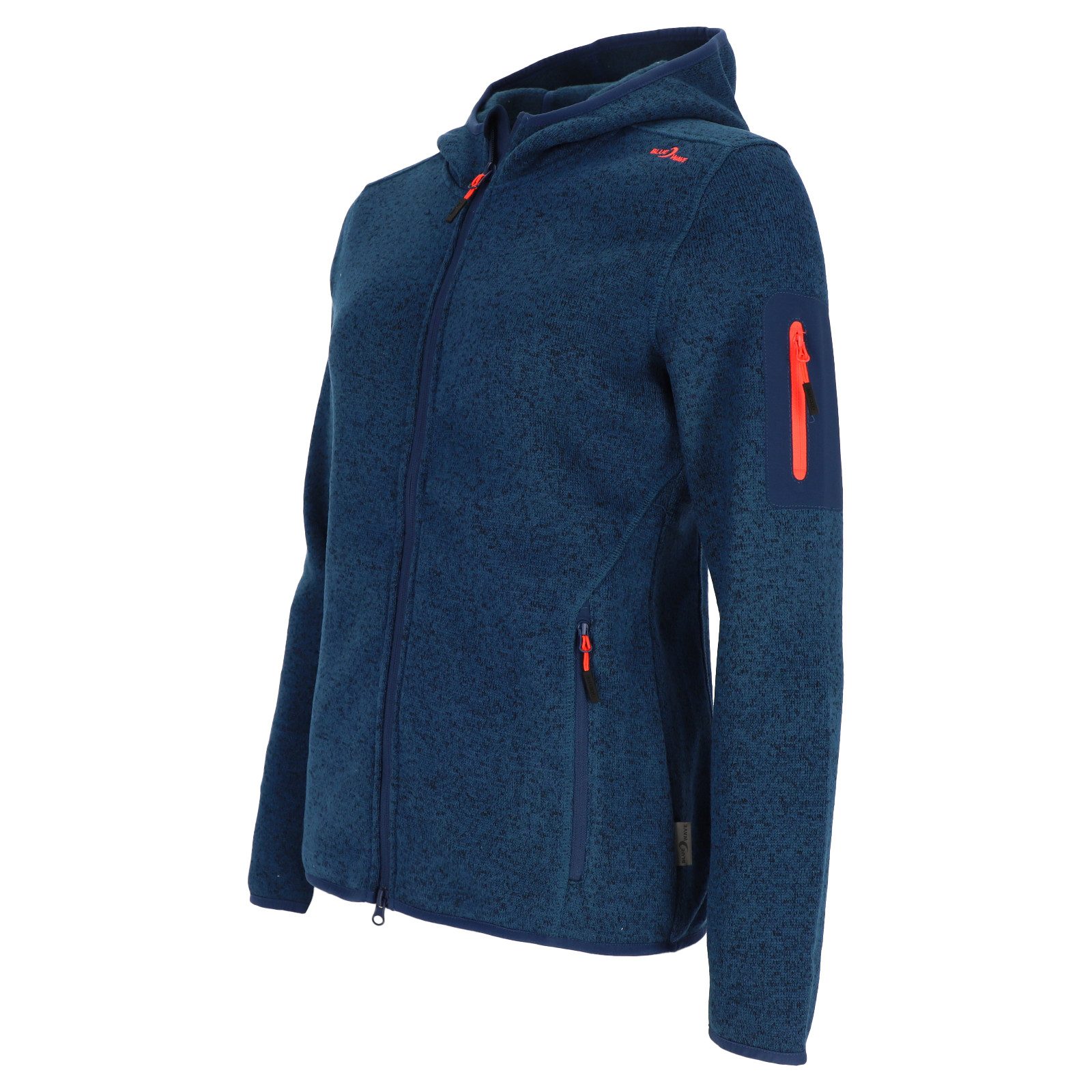 Blue Wave Strickfleecejacke Damen Fleecejacke Lotte mit Kapuze in Strick- u günstig online kaufen