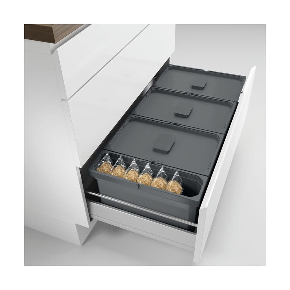 Naber Einbaumülleimer Systembehälter Cox® Box 220/900-3, anthrazit