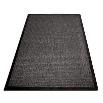 Fußmatte Türmatte Diamond Scrubber-Struktur Anthrazit, Floordirekt, rechteckig, Höhe: 9 mm