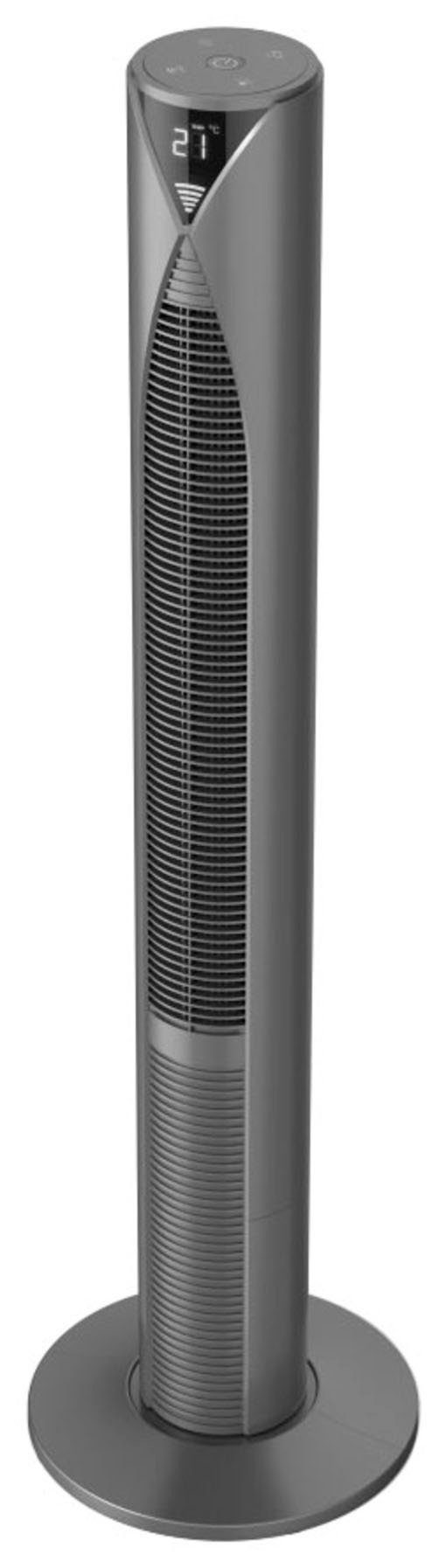 Hama Standventilator Smarter Standventilator 3 Fernbedienung Geschwindigkeitsstufen, Standby 117cm, Modus energiesparend Timer, Turm, mit mit Displayanzeige
