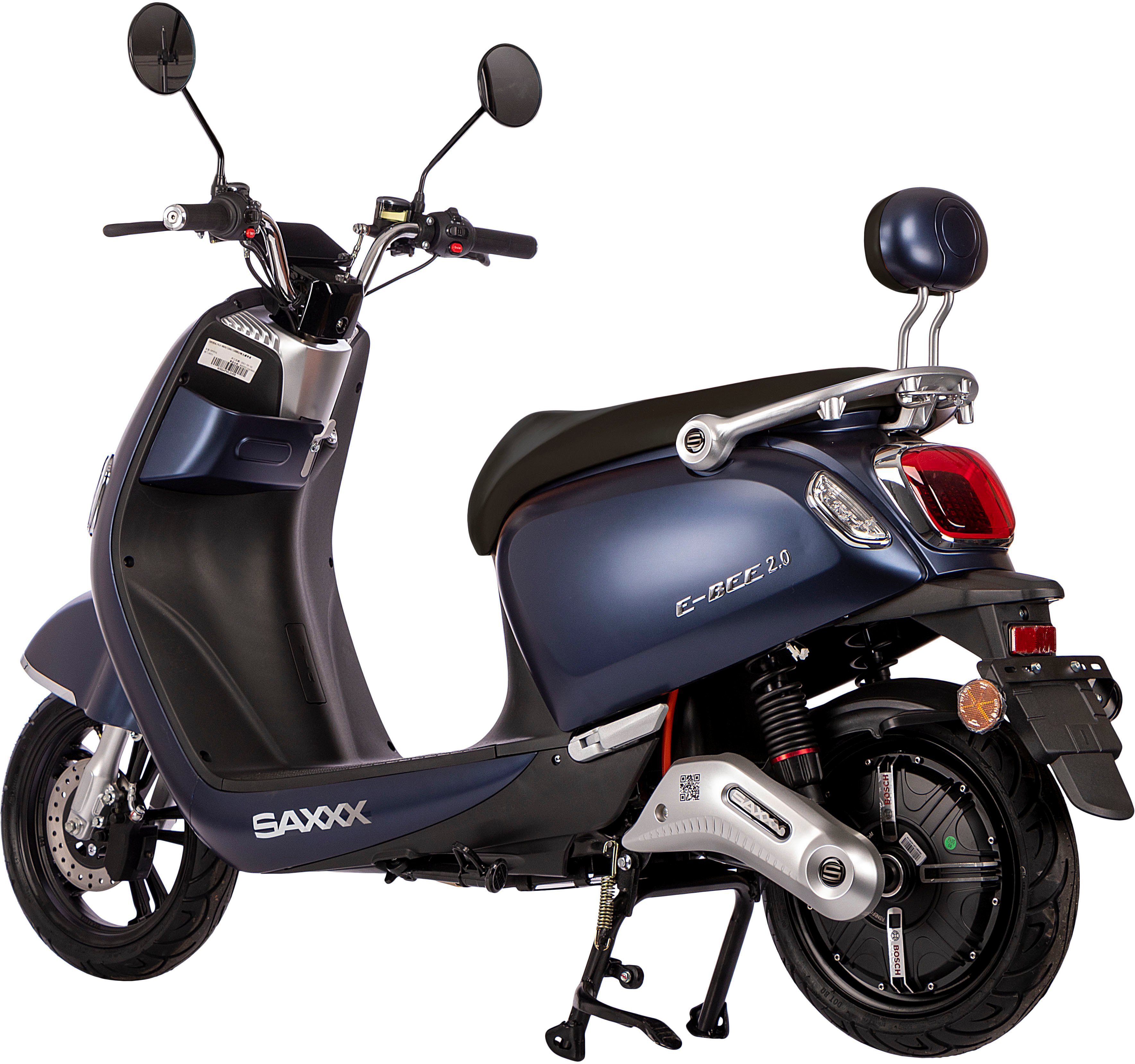 SAXXX E-Motorroller E-BEE 2.0, 45 km/h blau