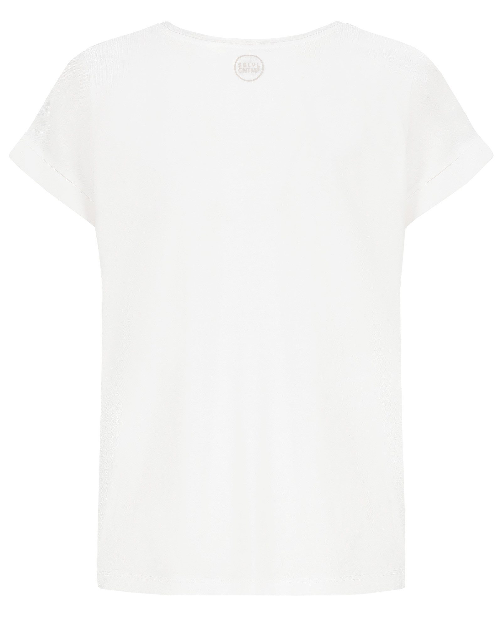 SUBLEVEL T-Shirt Damen Shirt Turn-Up Ärmel Weiches Basic Shirt Rundhals Kur günstig online kaufen