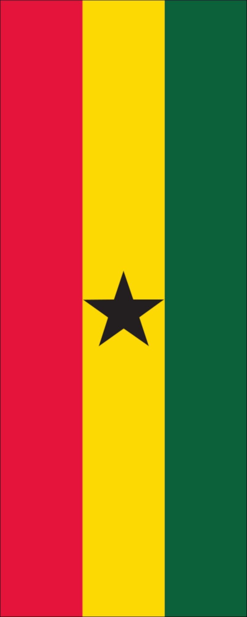 flaggenmeer Flagge Flagge Ghana 110 g/m² Hochformat