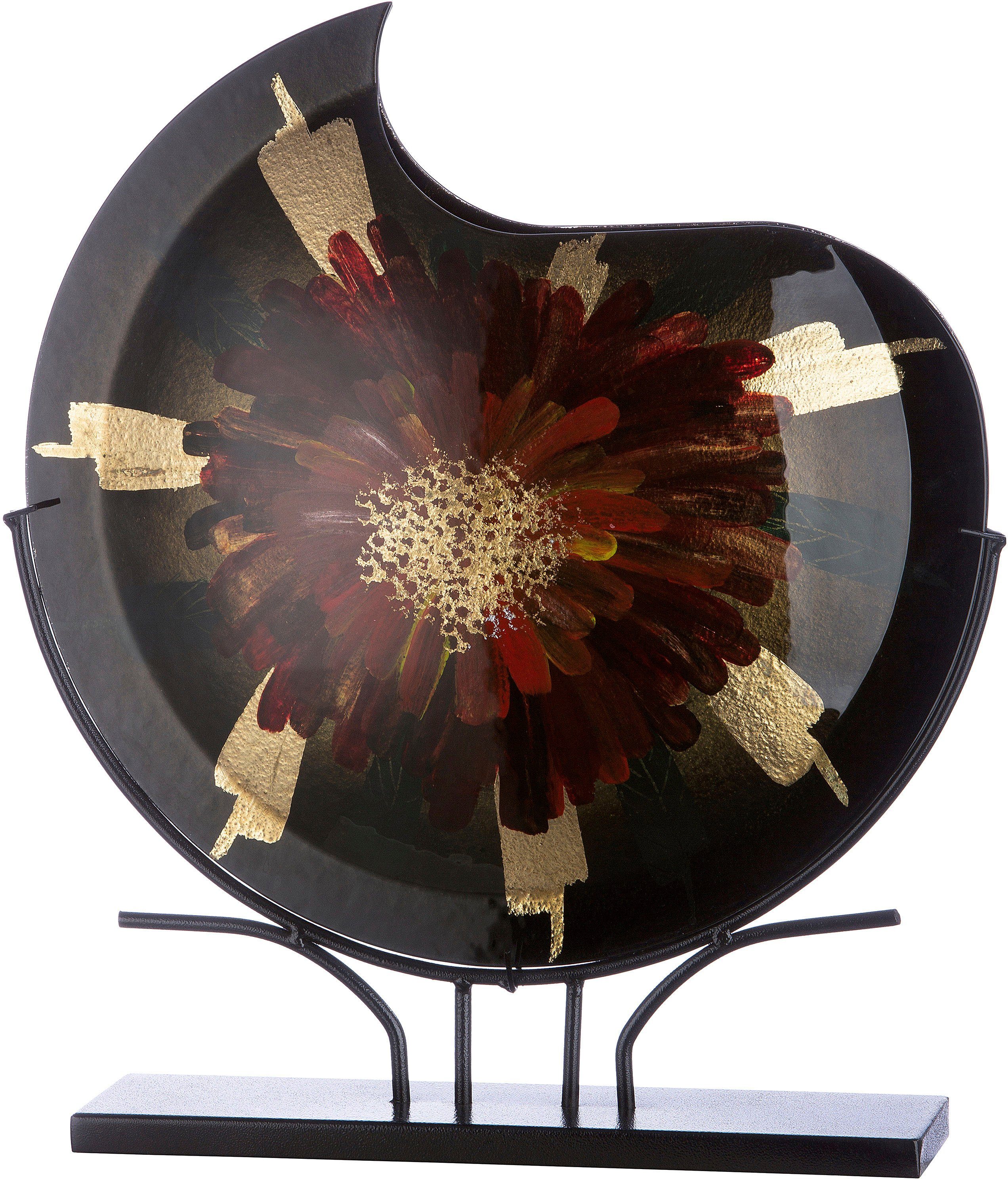 Casablanca by Gilde Dekovase Doré (1 St), Vase aus Glas auf Metallständer günstig online kaufen