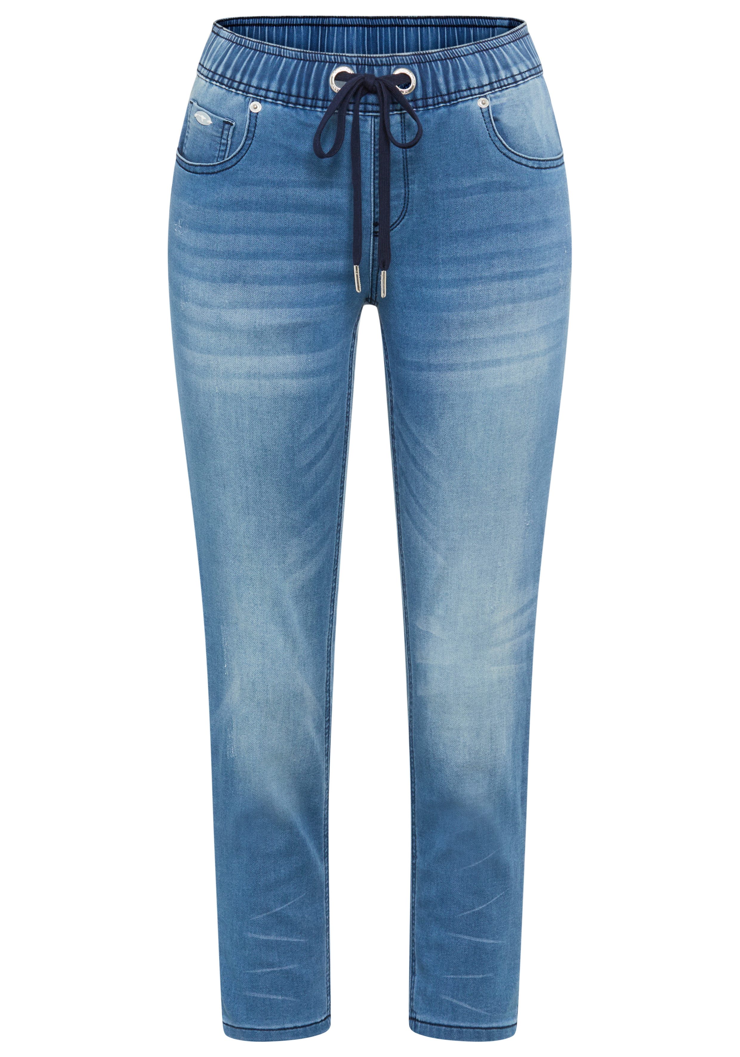 KangaROOS Jogg Pants 7/8 JOGG-DENIM weites Bein, mit Used-Waschung, hohe Leibhöhe, 7/8-Länge – Bild 4 von 5