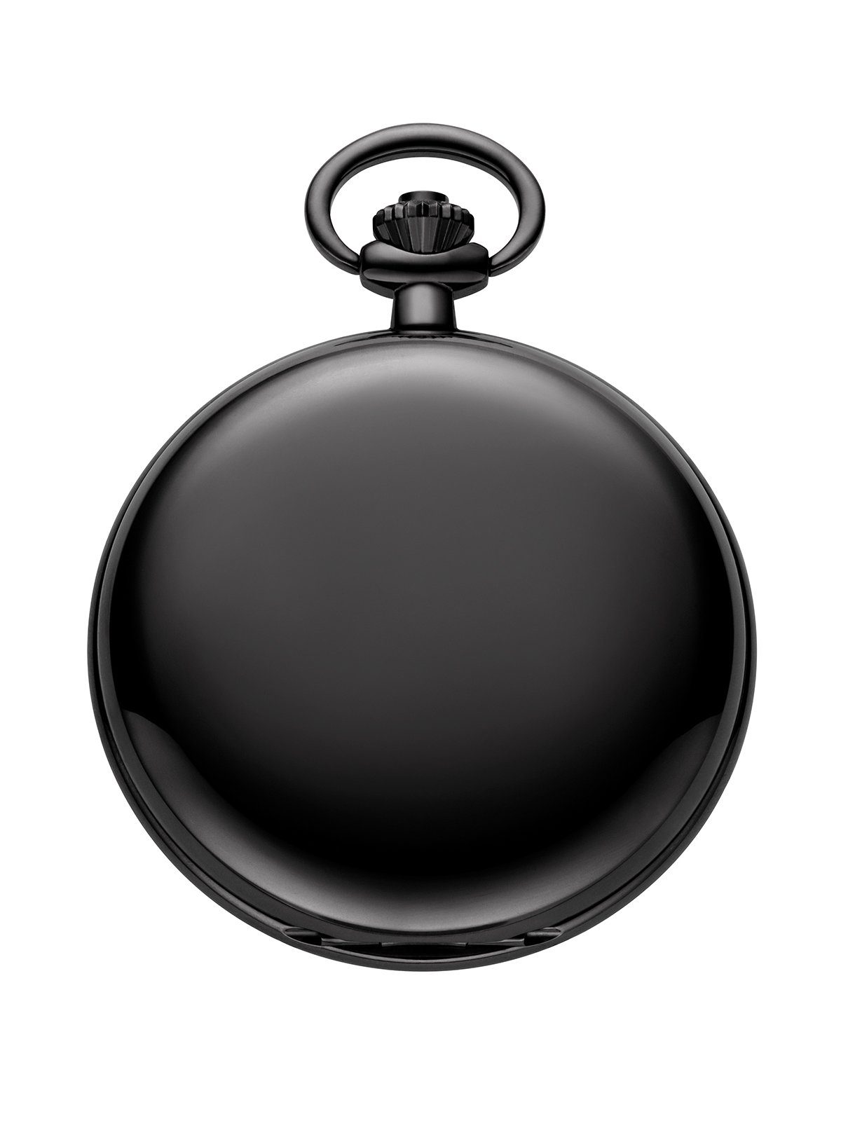 Regent Taschenuhr P-769, (mit dazu sichtbar passender sklettiert schwarz Kette), Uhrwerk