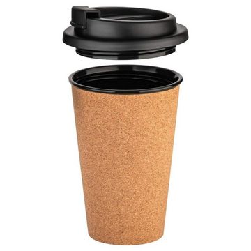 Kork-Deko.de Coffee-to-go-Becher mit Korkbeschichtung - Schützt die Finger & hält das Getränk warm