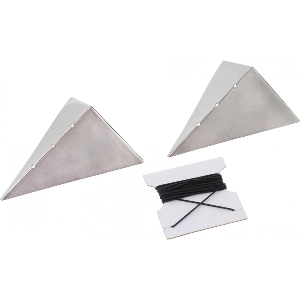 Triuso Maurerkelle Maurerecken aus Edelstahl (aus Edelstahl, 1-St) mit Gummischnur