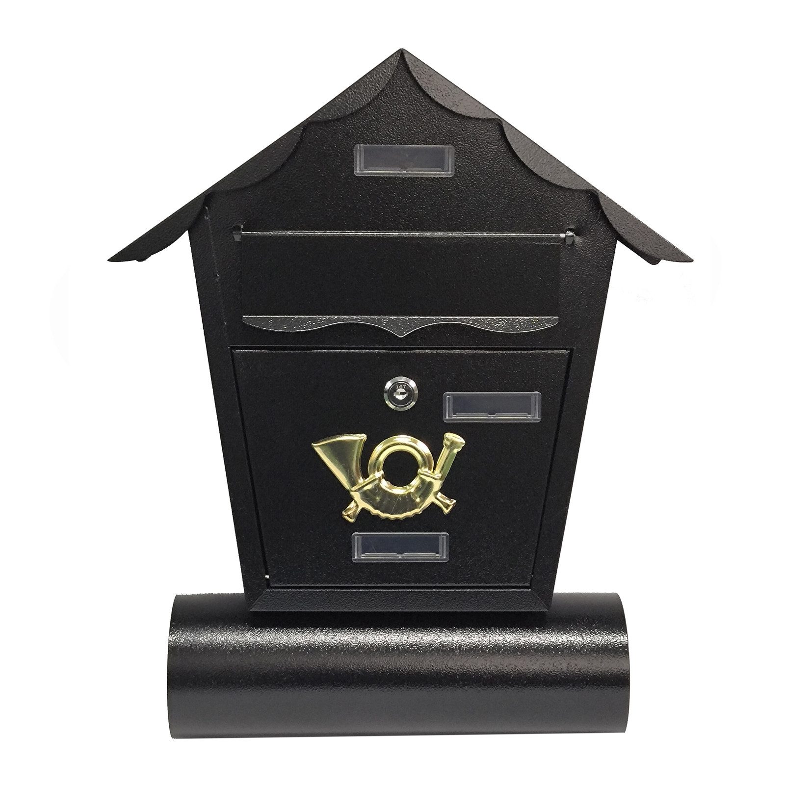 HTI-Living Briefkasten Briefkasten Amin Schwarz mit Zeitungsrolle (Stück, 1 günstig online kaufen