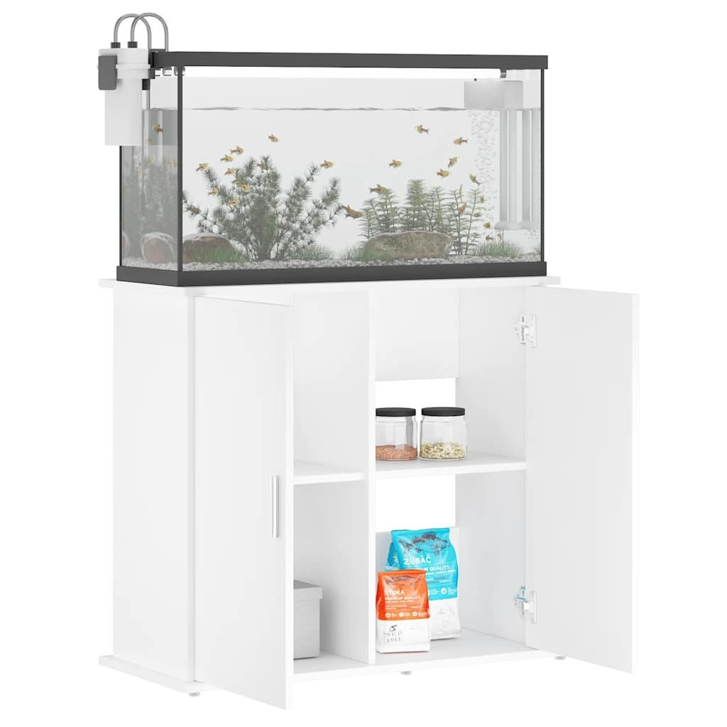 vidaXL Aquariumunterschrank Aquariumständer Weiß 81x36x73 cm günstig online kaufen