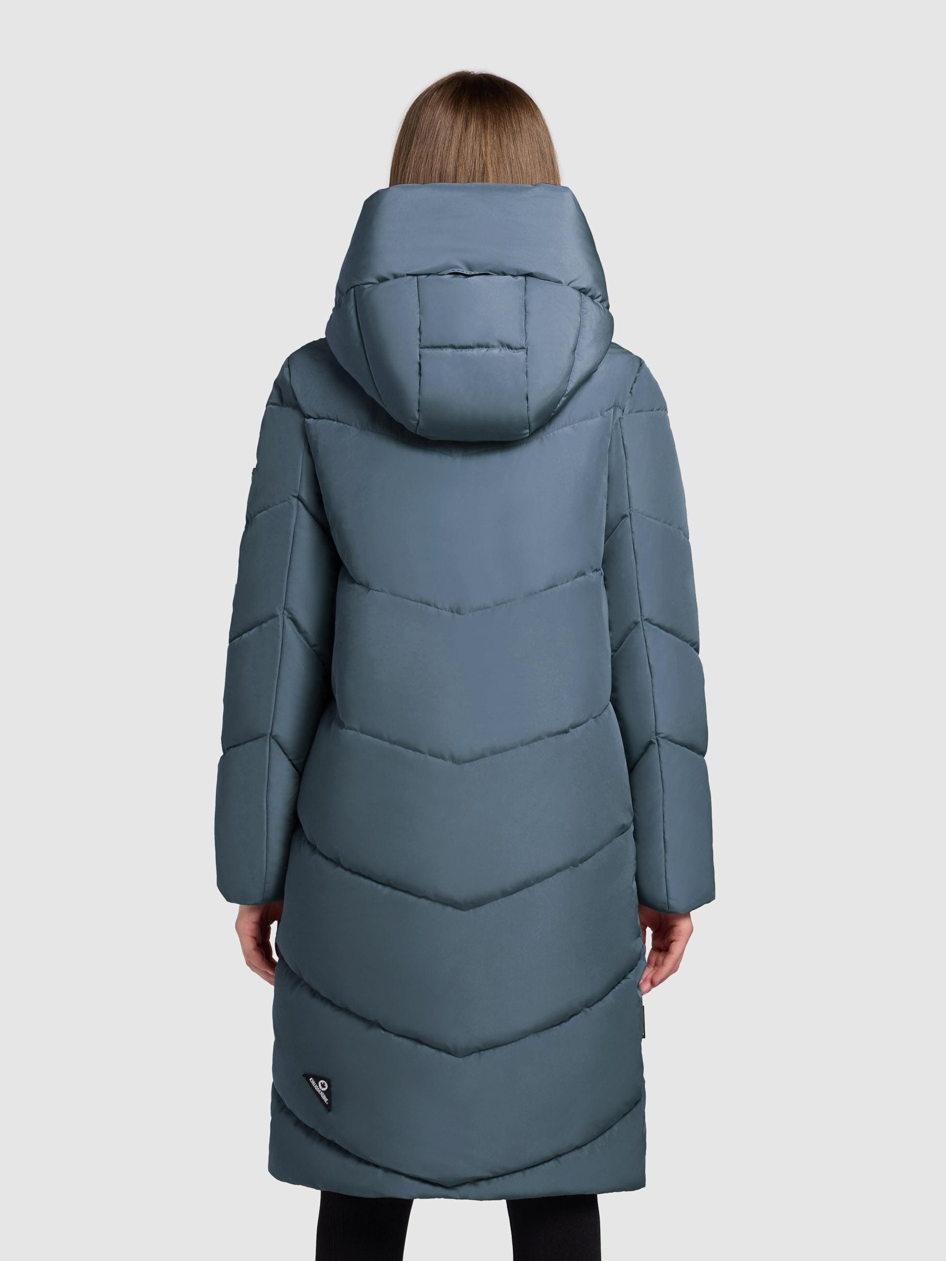 khujo Steppmantel Jange-YM Warmer Wintermantel mit magnetischen Details