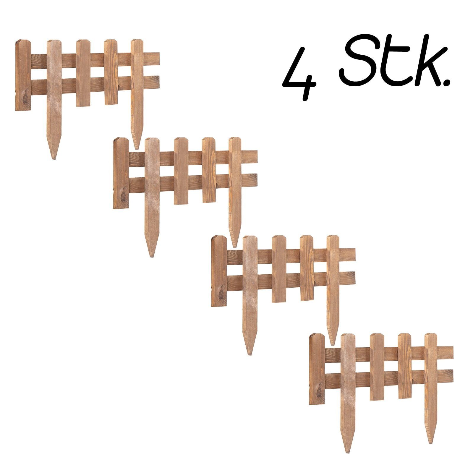 BooGardi Beetumrandung Steckzaun Holz, LxH: 59,5x20 günstig online kaufen