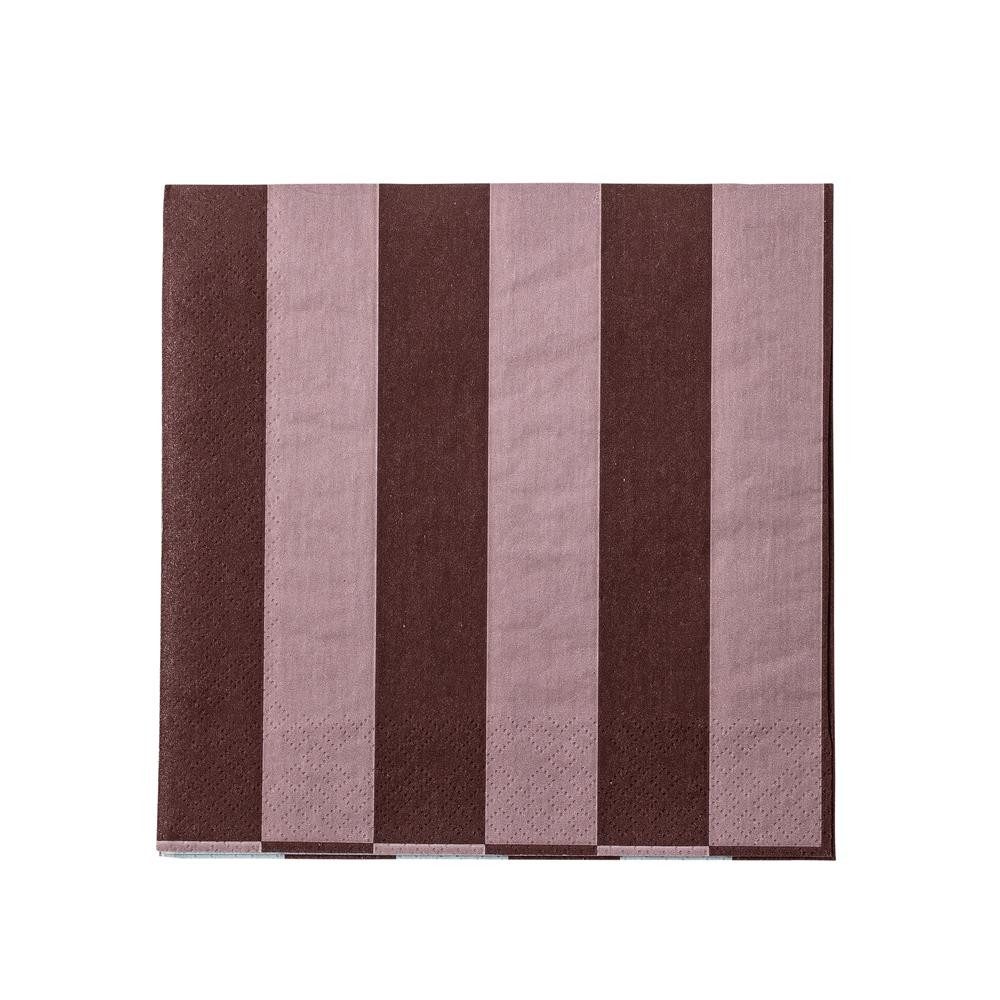 Bloomingville Papierserviette Vinia, 20er-Pack, Beidseitiges Design, 33 x 33 cm, Mehrfarbig