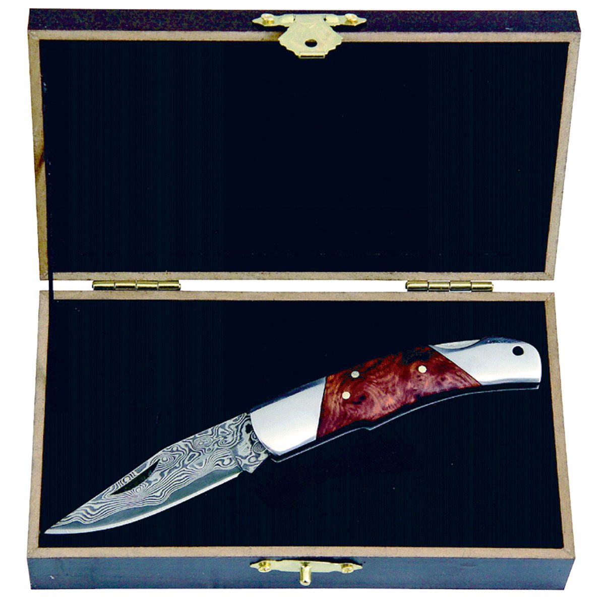 Haller Карманные ножи Haller Damast-Taschenmesser Wurzelholz 71 Lagen, 80623